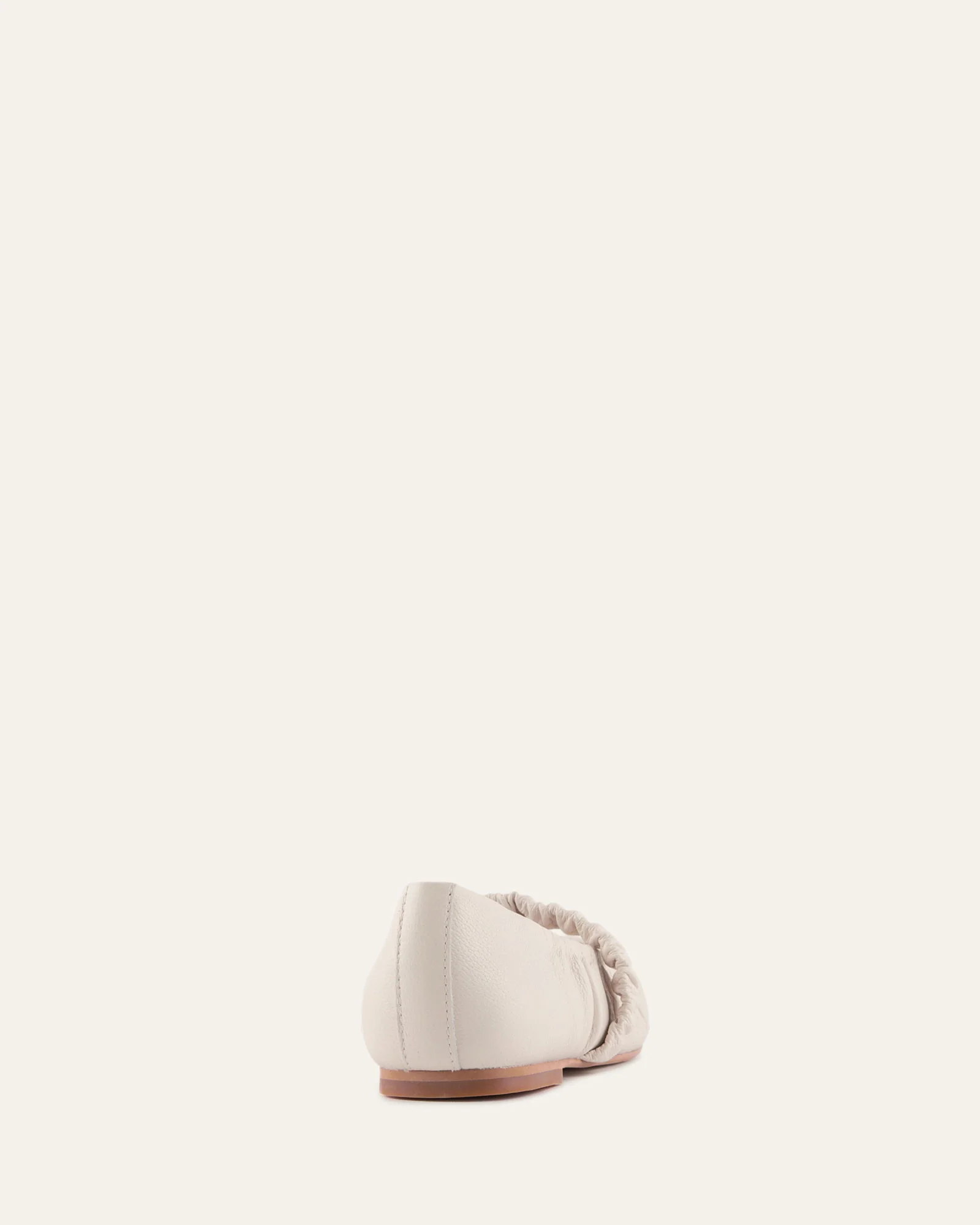 KEELY BALLET FLATS OFF WHITE LEATHER - Image 5