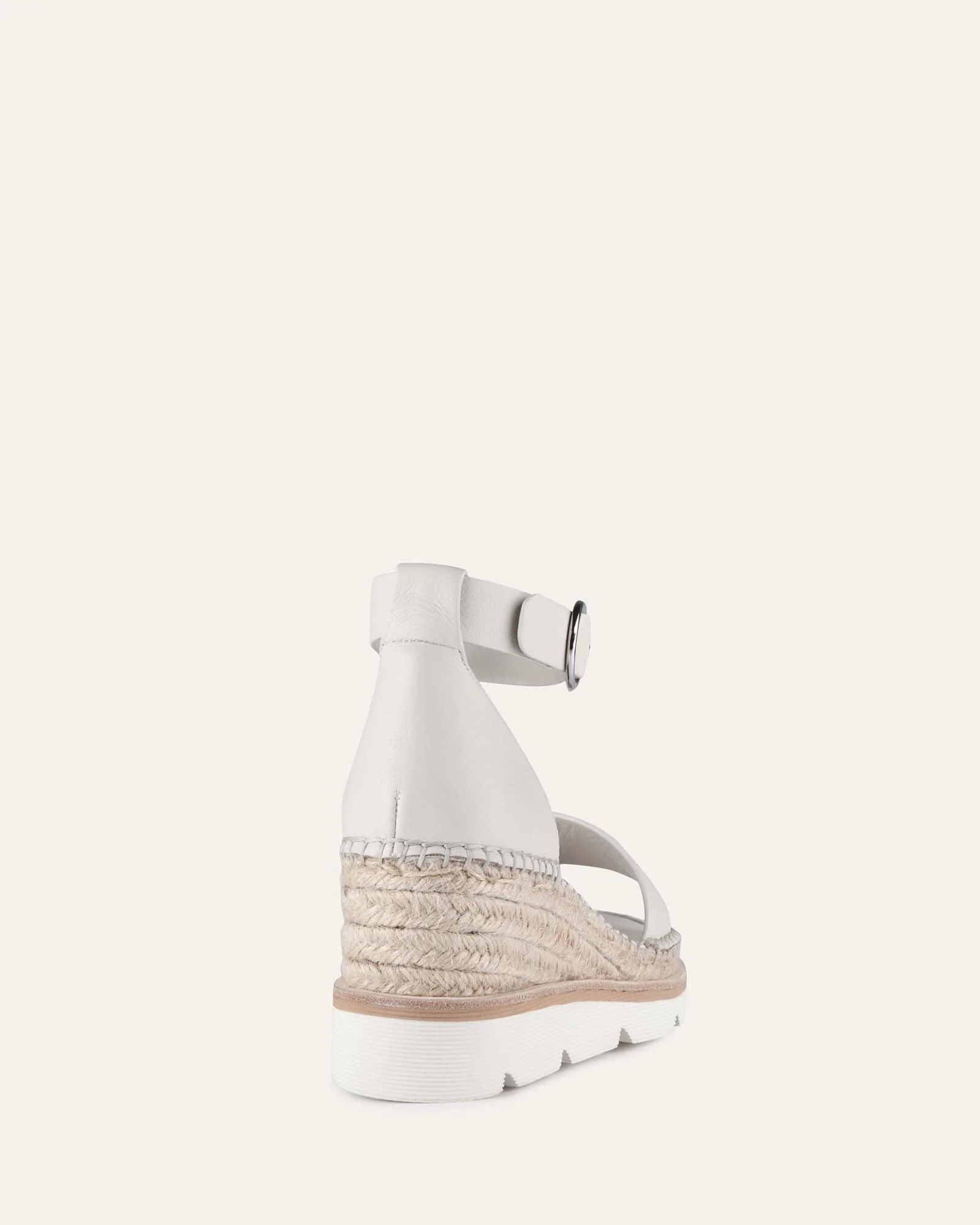 KELLY MID HEEL WEDGES BONE LEATHER - Image 5