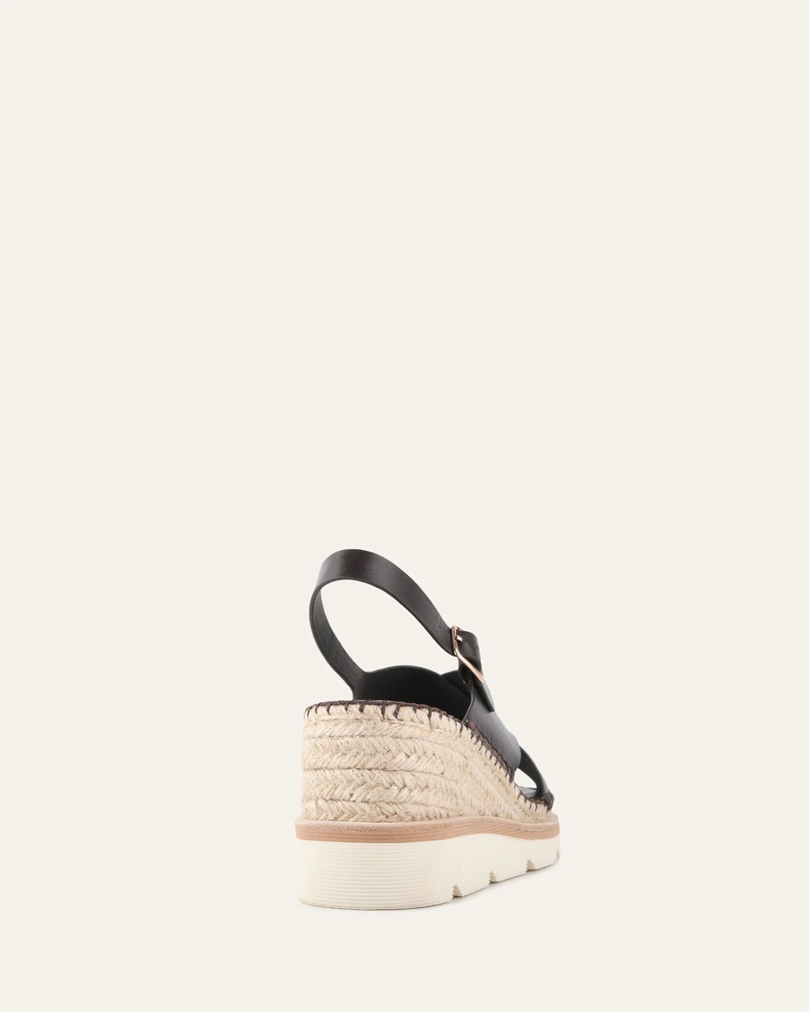 KIMBERLEY MID WEDGE SANDALS BITTER CHOC LEATHER - Image 5