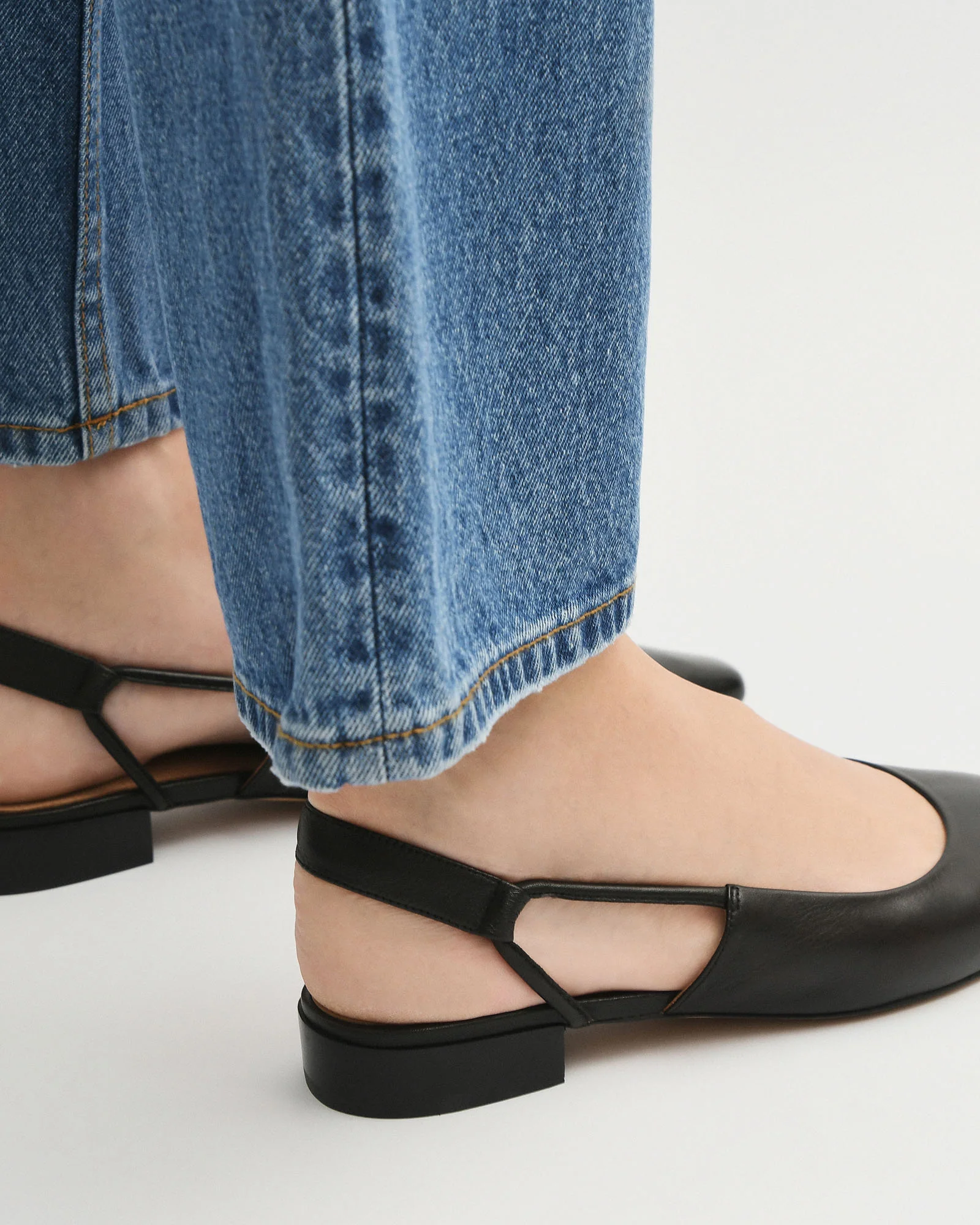 LARISSA DRESS FLATS BLACK LEATHER - Image 11
