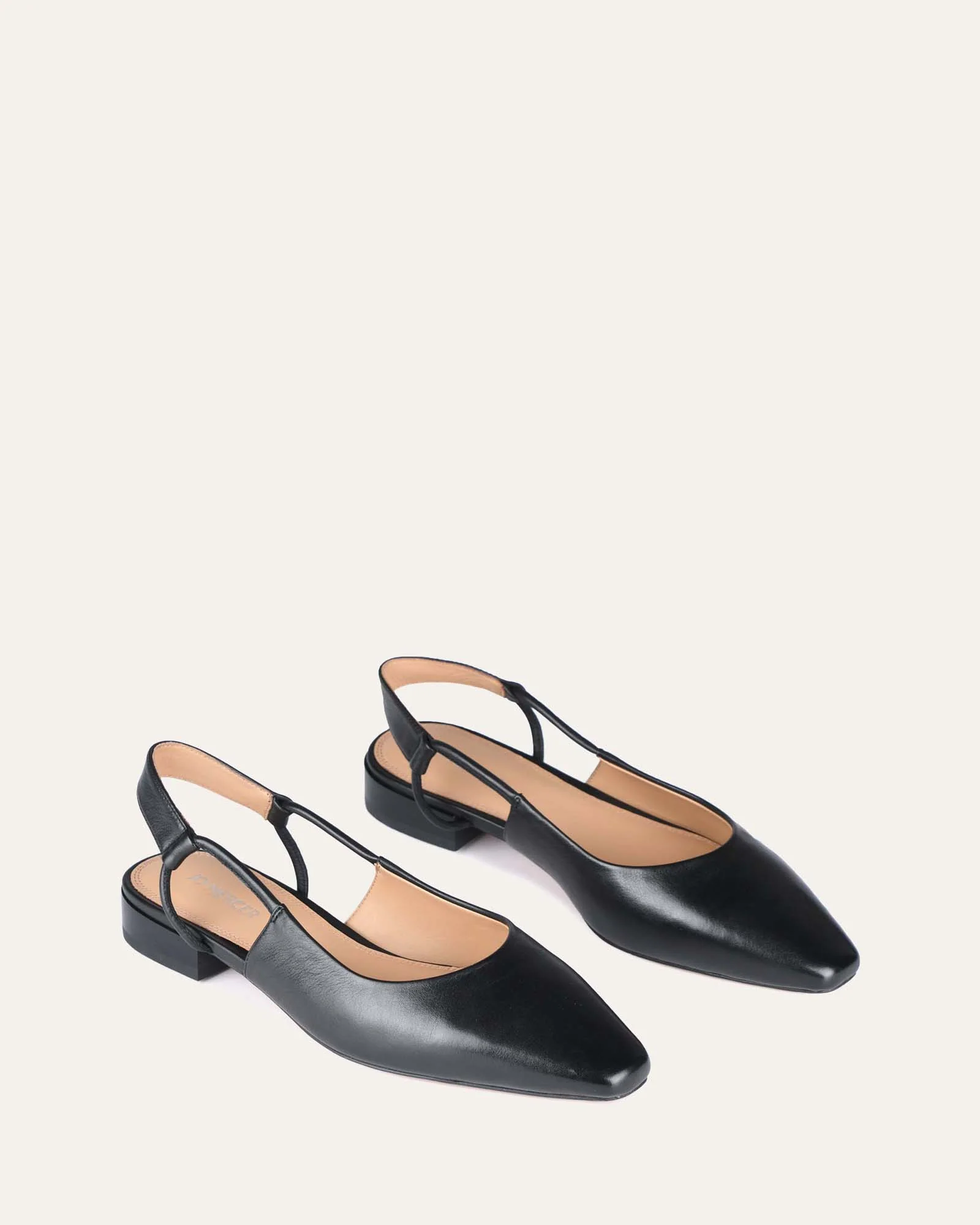 LARISSA DRESS FLATS BLACK LEATHER - Image 4