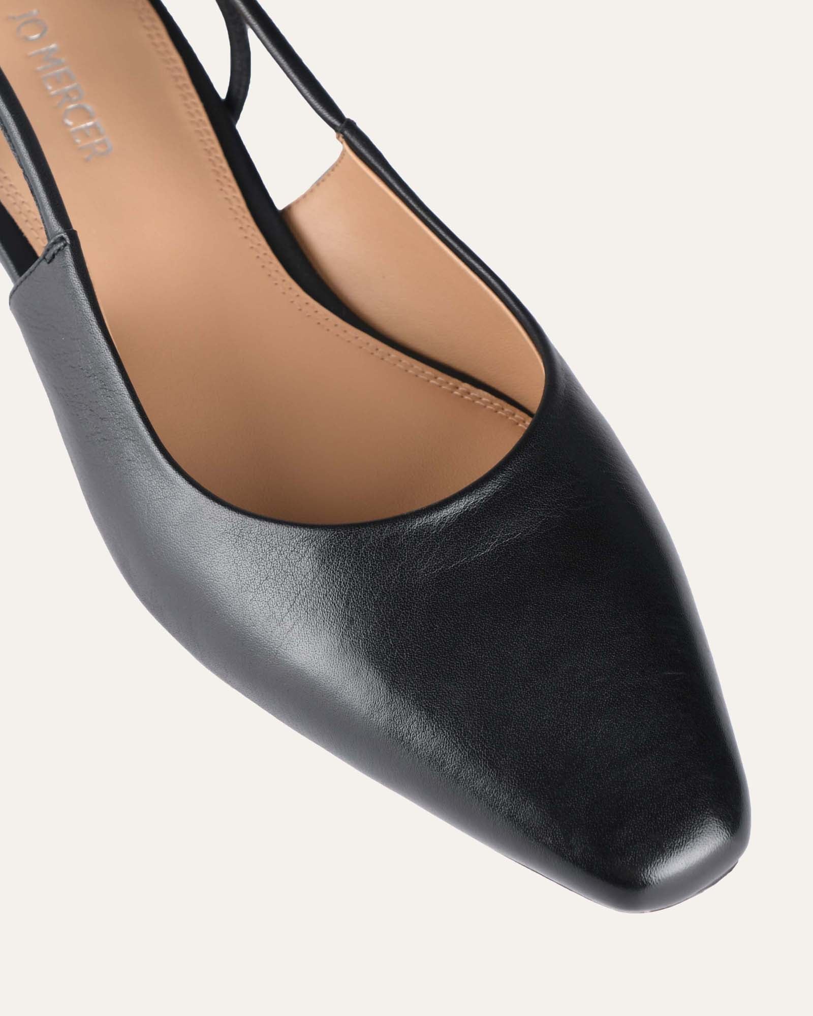 LARISSA DRESS FLATS BLACK LEATHER - Image 5