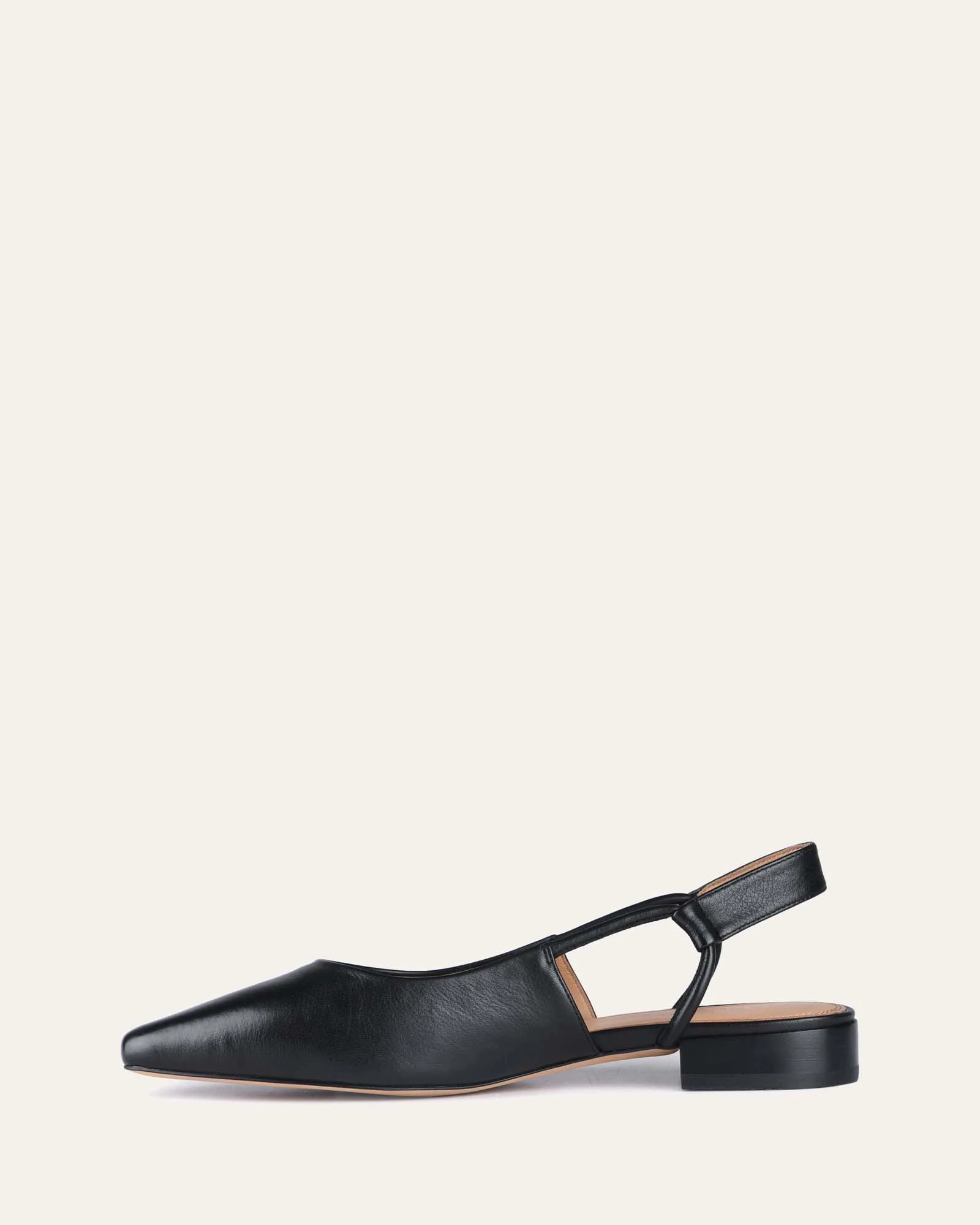 LARISSA DRESS FLATS BLACK LEATHER - Image 7