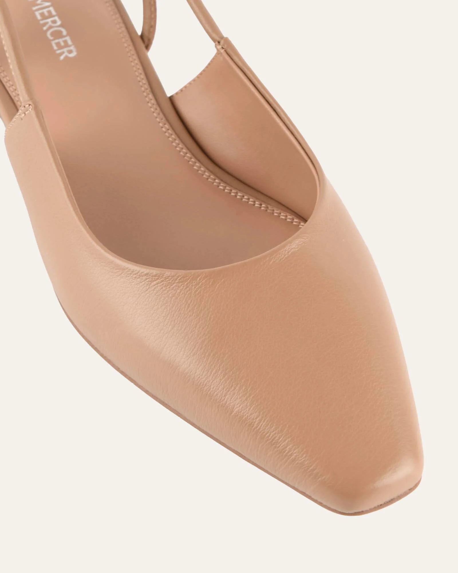 LARISSA DRESS FLATS TAN LEATHER - Image 4