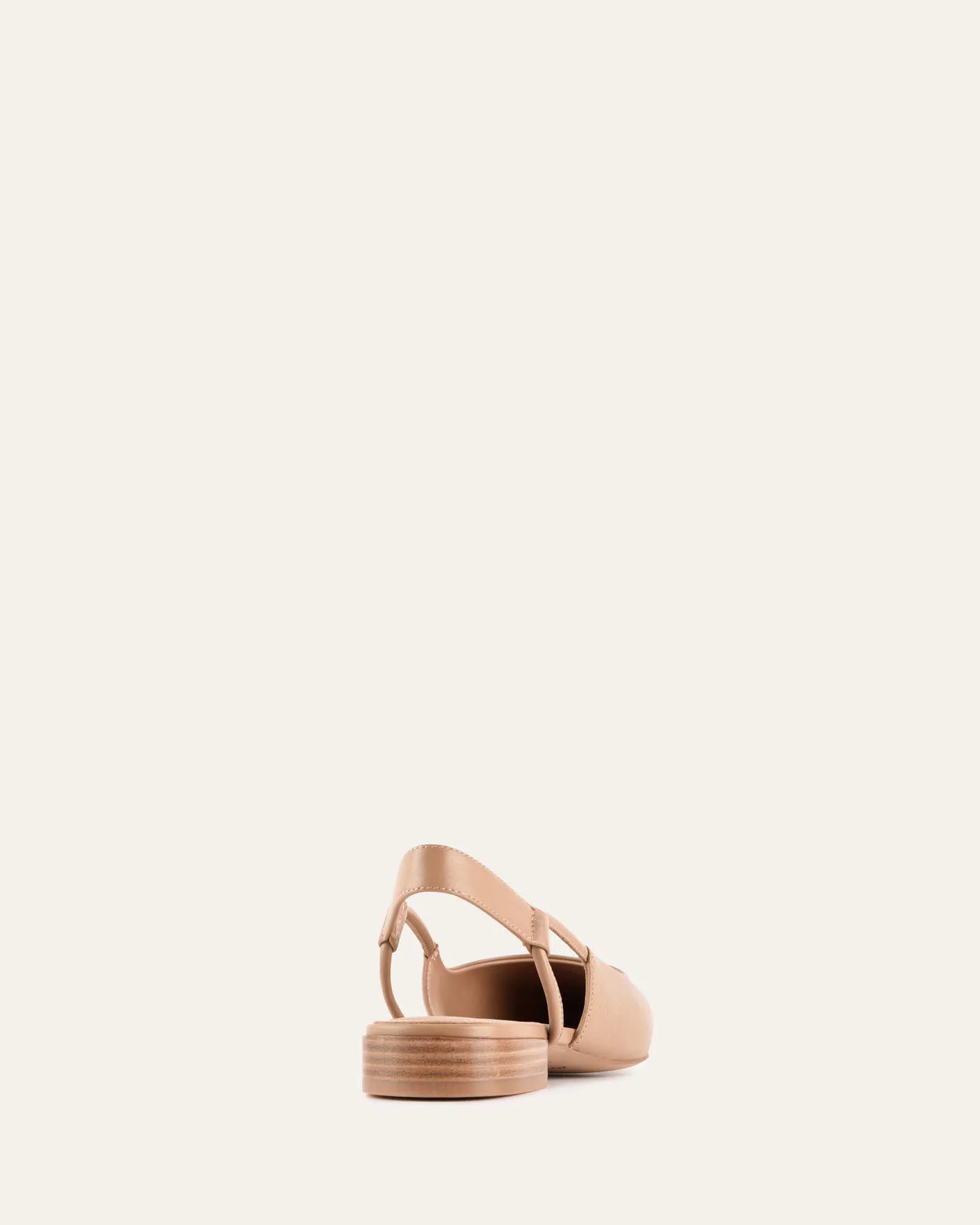 LARISSA DRESS FLATS TAN LEATHER - Image 5