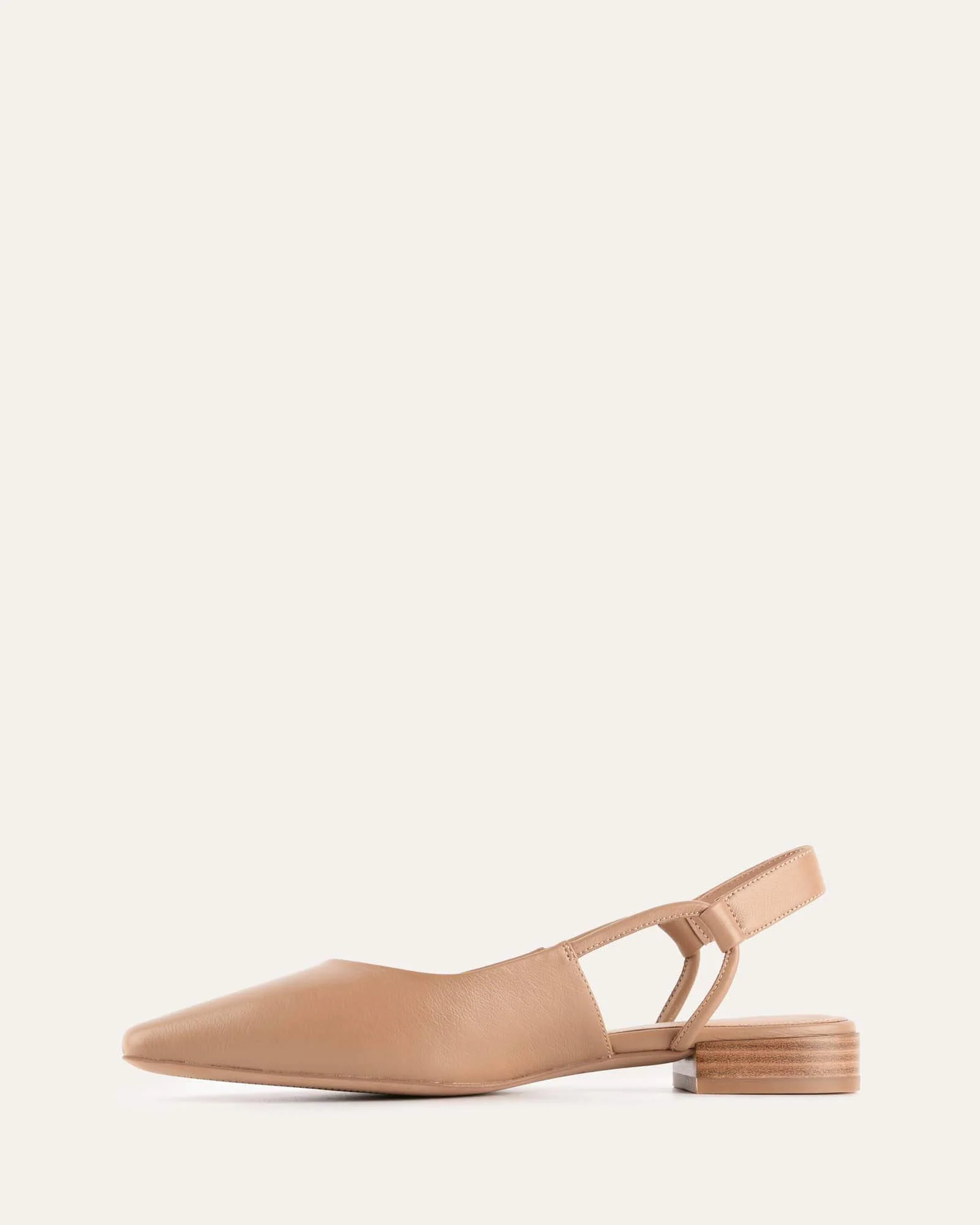 LARISSA DRESS FLATS TAN LEATHER - Image 6