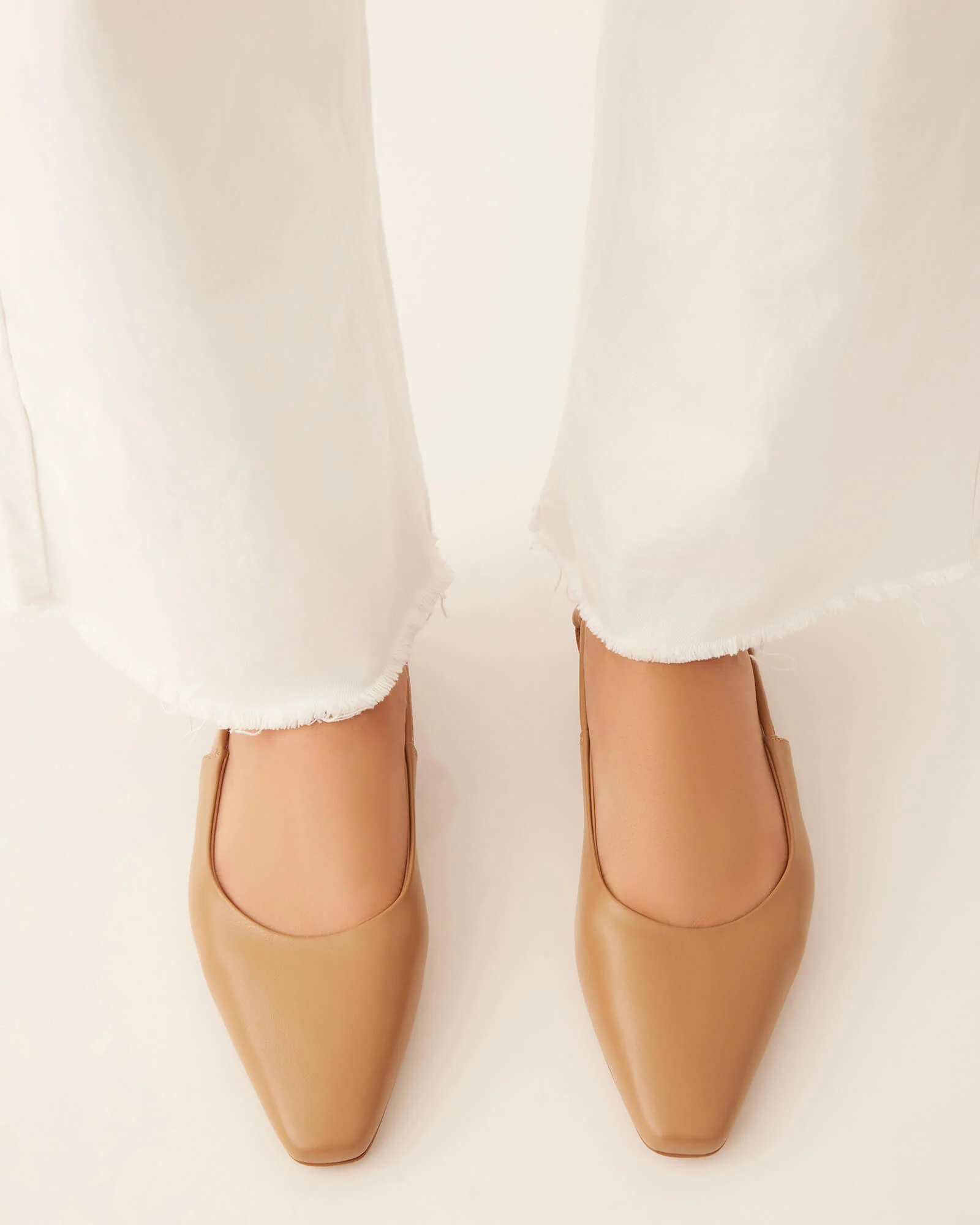 LARISSA DRESS FLATS TAN LEATHER - Image 7