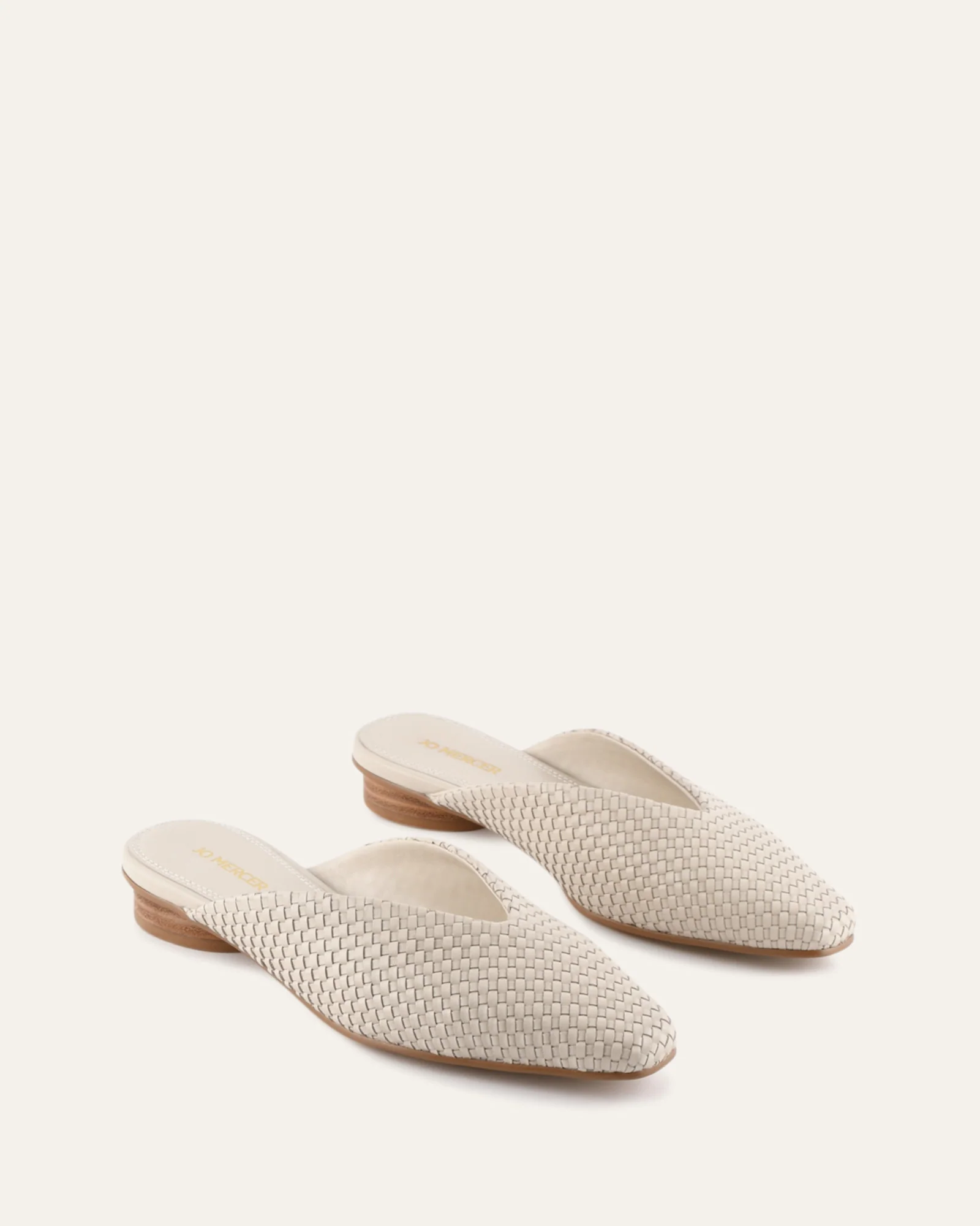LENA DRESS FLATS OFF WHITE LEATHER - Image 3