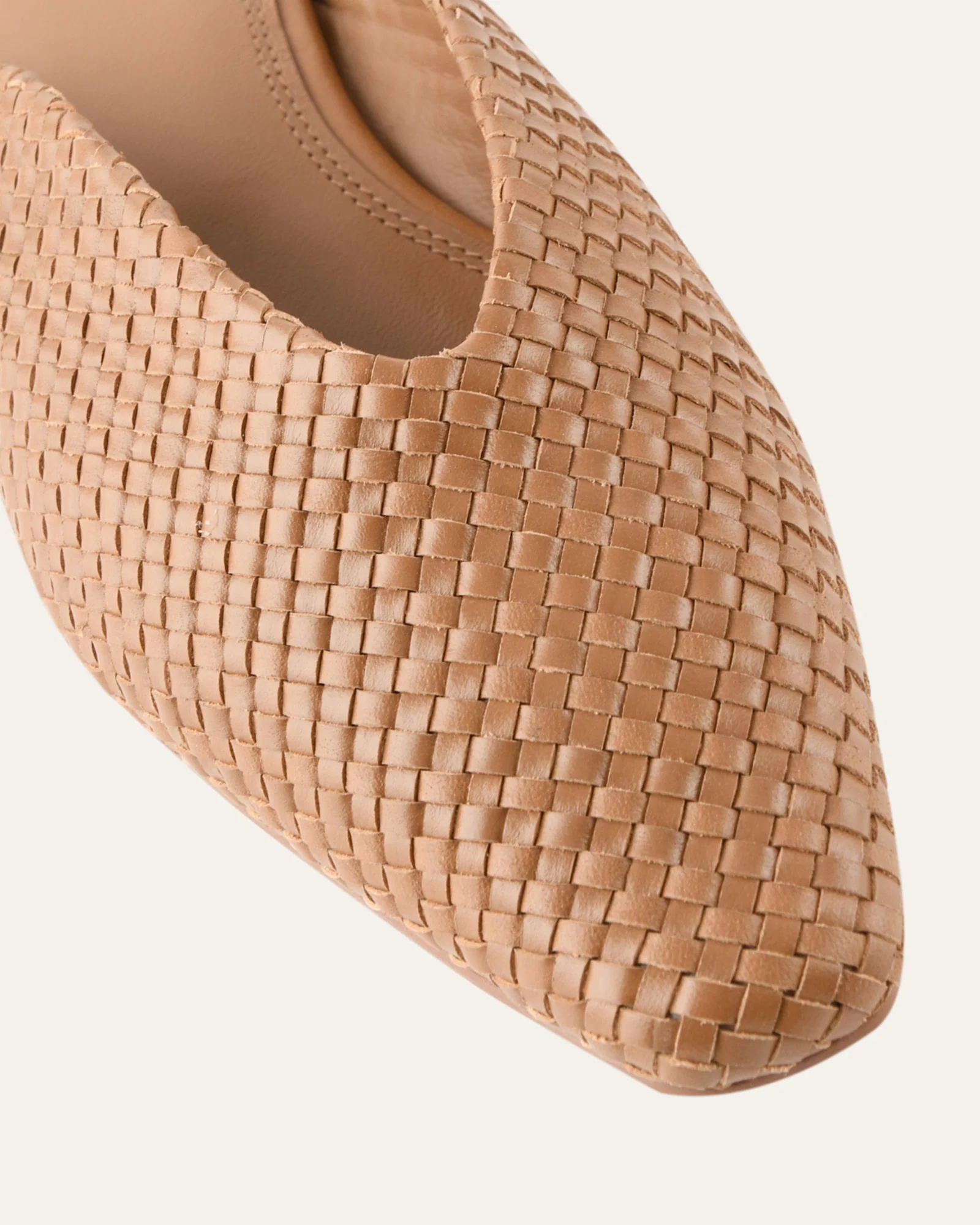 LENA DRESS FLATS TUSCAN TAN LEATHER - Image 3