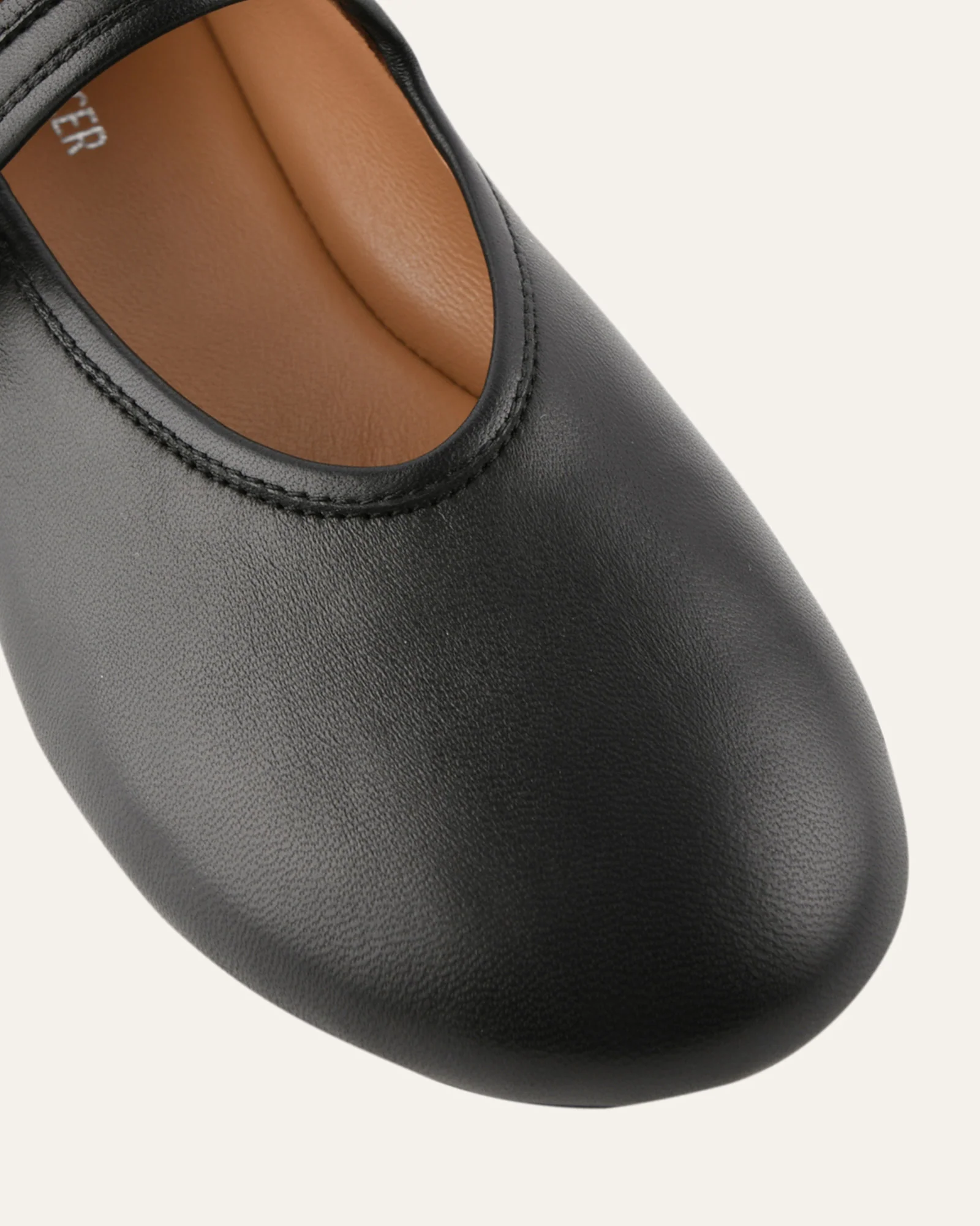 LENNY CASUAL FLATS BLACK LEATHER - Image 4