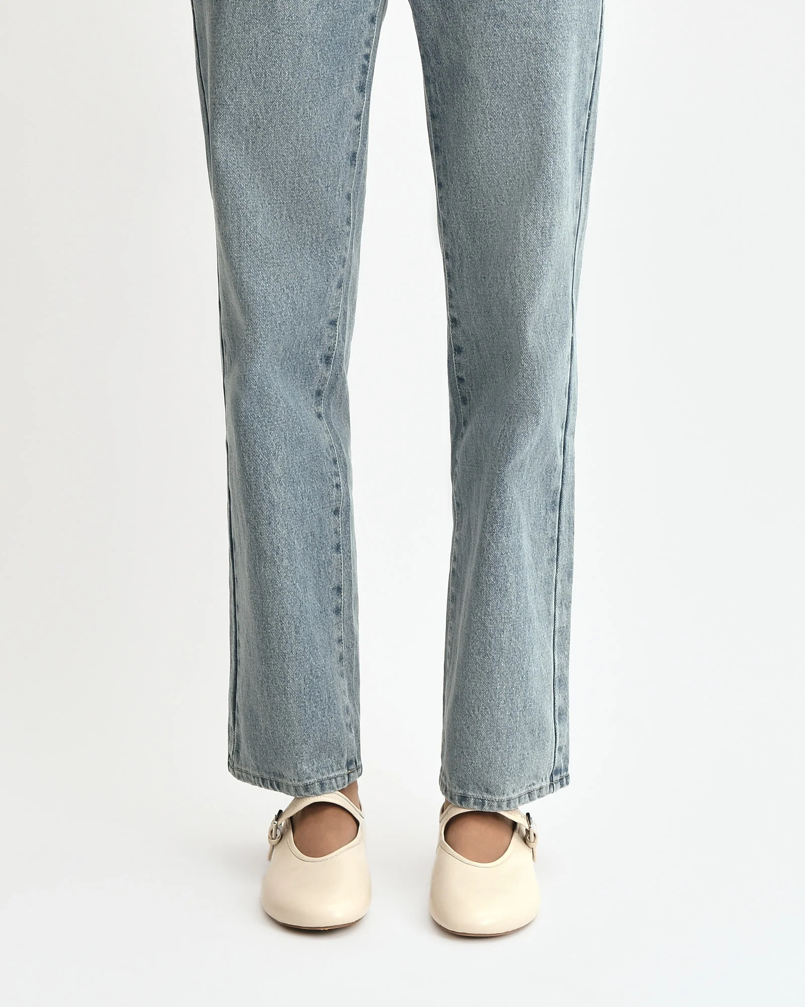 LENNY CASUAL FLATS OFF WHITE LEATHER - Image 7