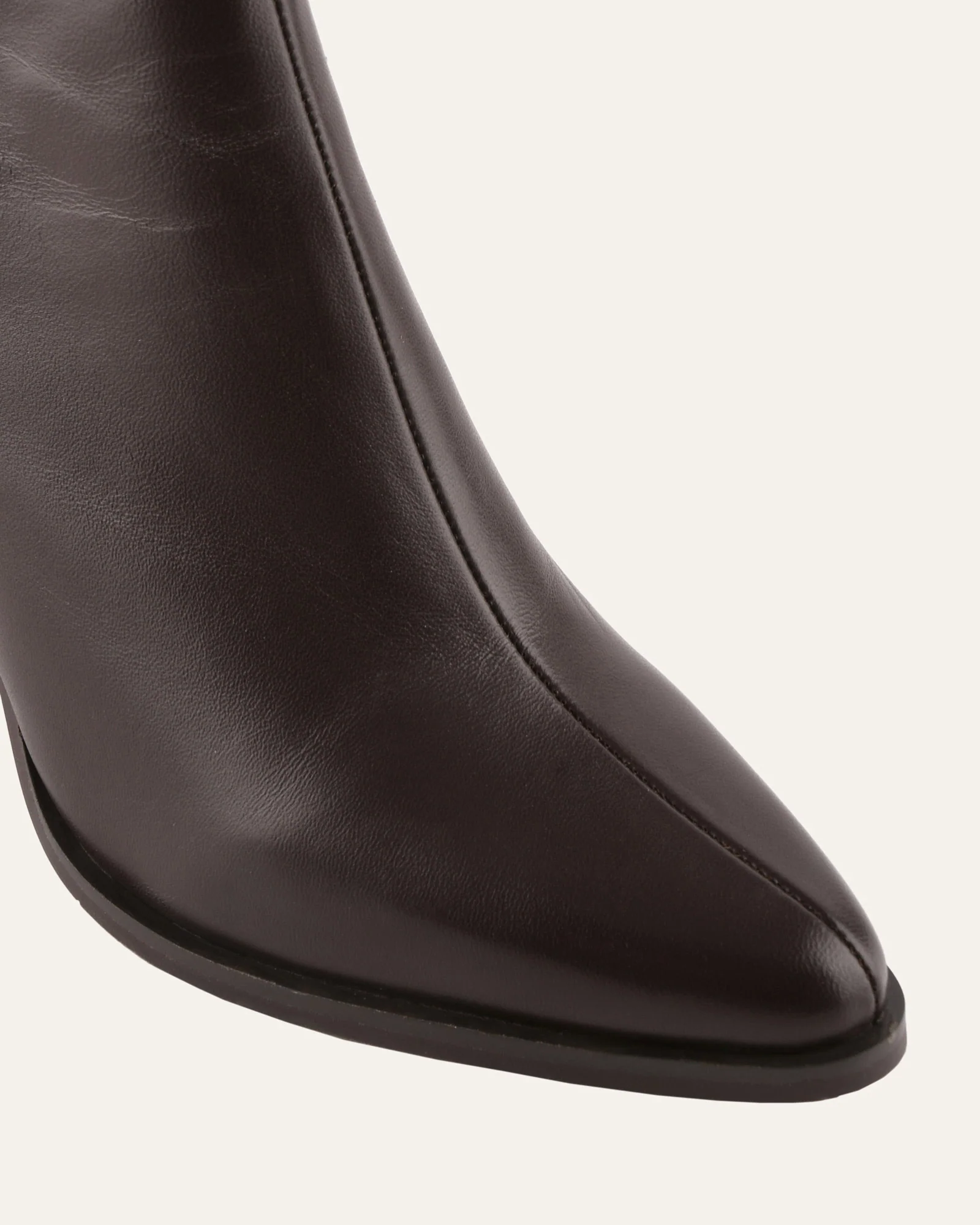 LEVI HIGH ANKLE BOOTS BITTER CHOC LEATHER - Image 3