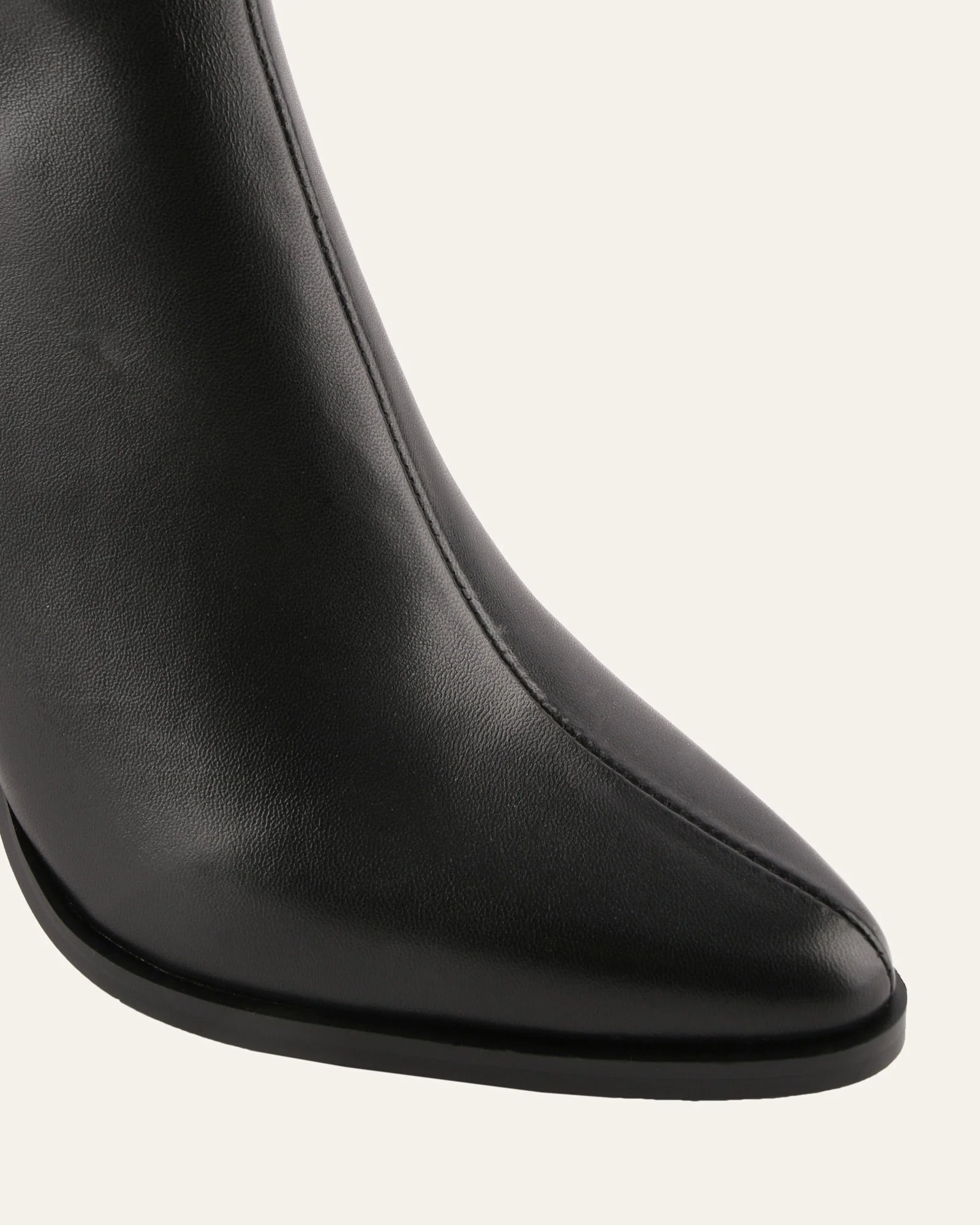 LEVI HIGH ANKLE BOOTS BLACK LEATHER - Image 3