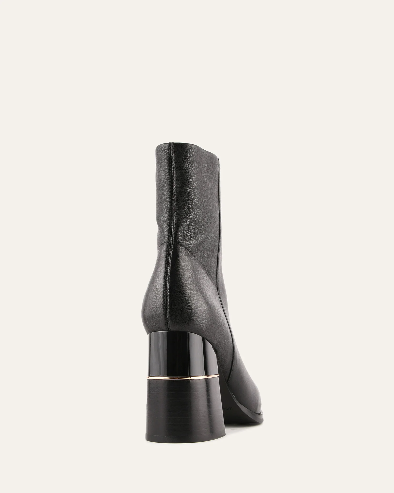 LEVI HIGH ANKLE BOOTS BLACK LEATHER - Image 4