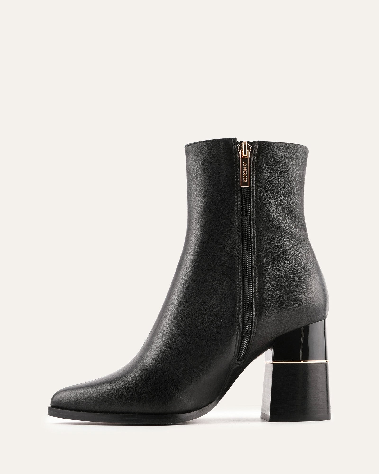 LEVI HIGH ANKLE BOOTS BLACK LEATHER - Image 5