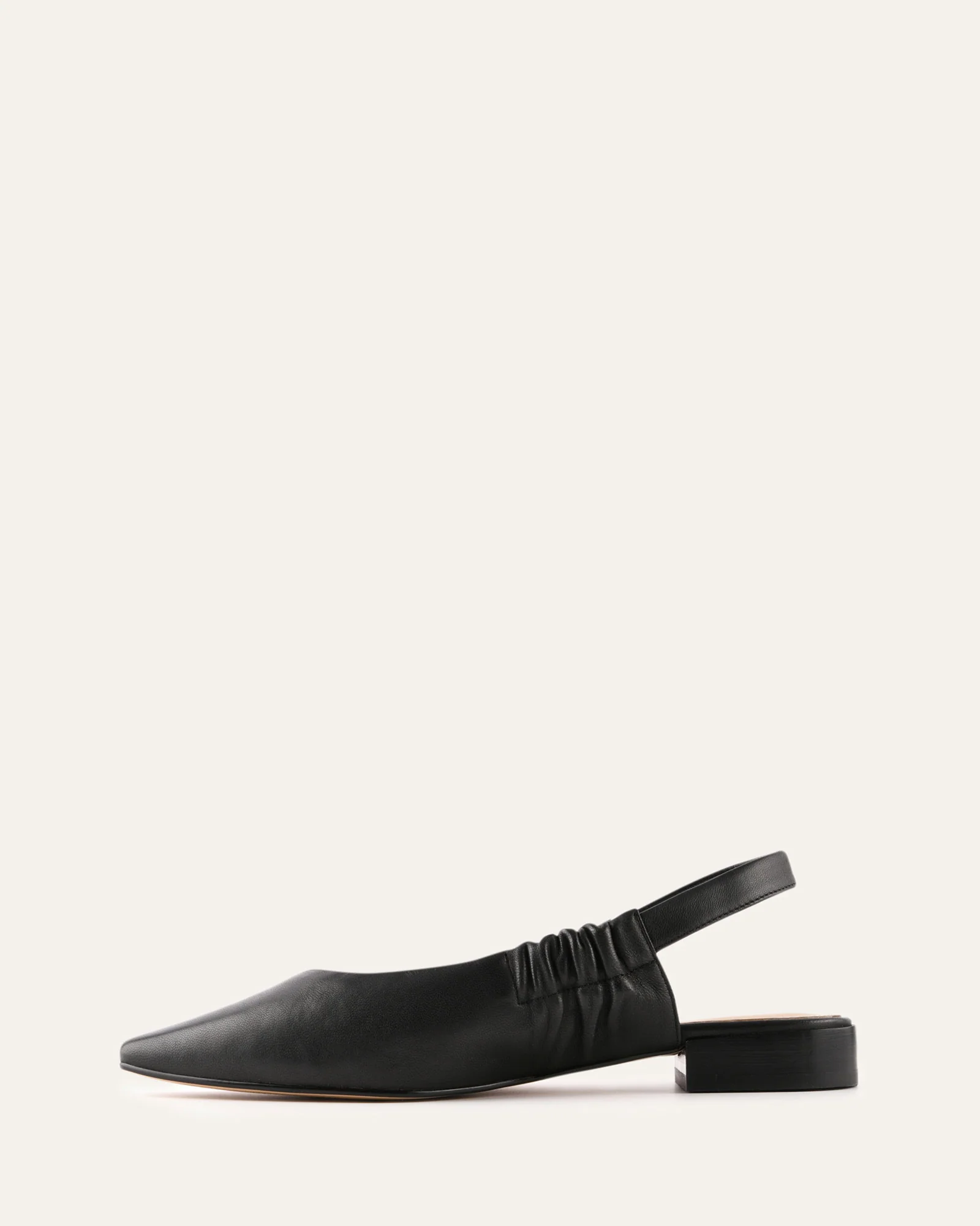LOGAN DRESS FLATS BLACK LEATHER - Image 6