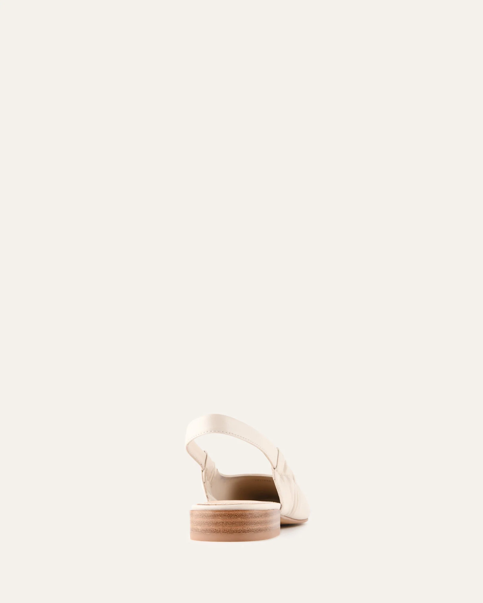 LOGAN DRESS FLATS OFF WHITE LEATHER - Image 5