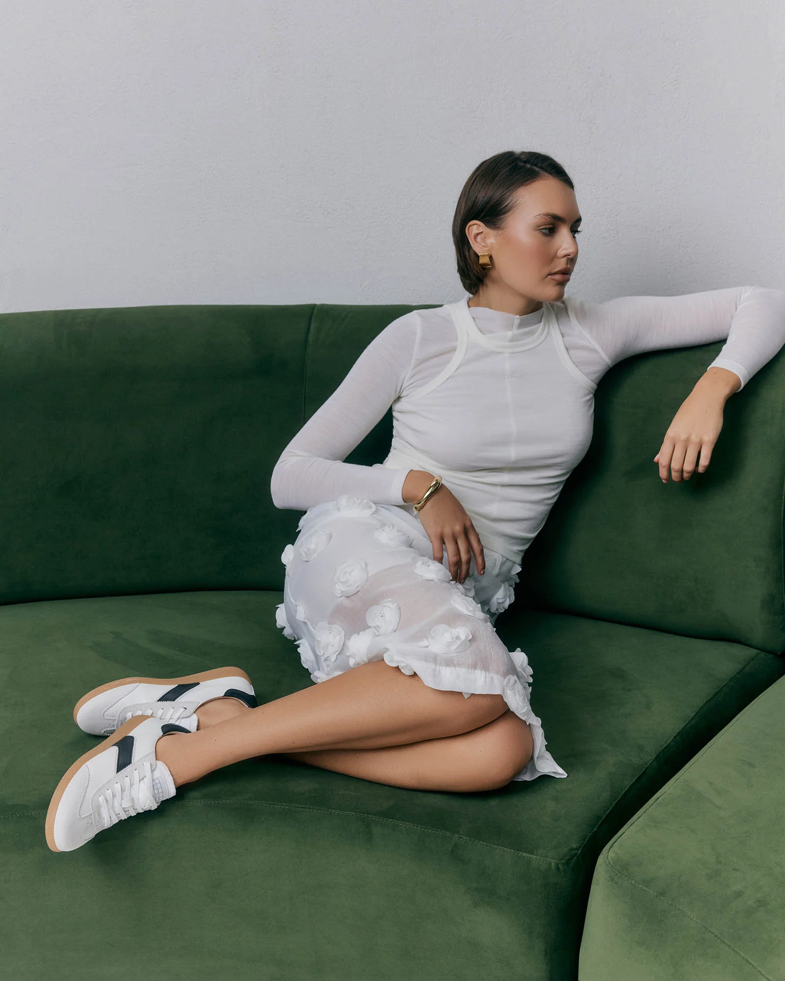 LOLA SNEAKERS WHITE BLACK LEATHER - Image 7