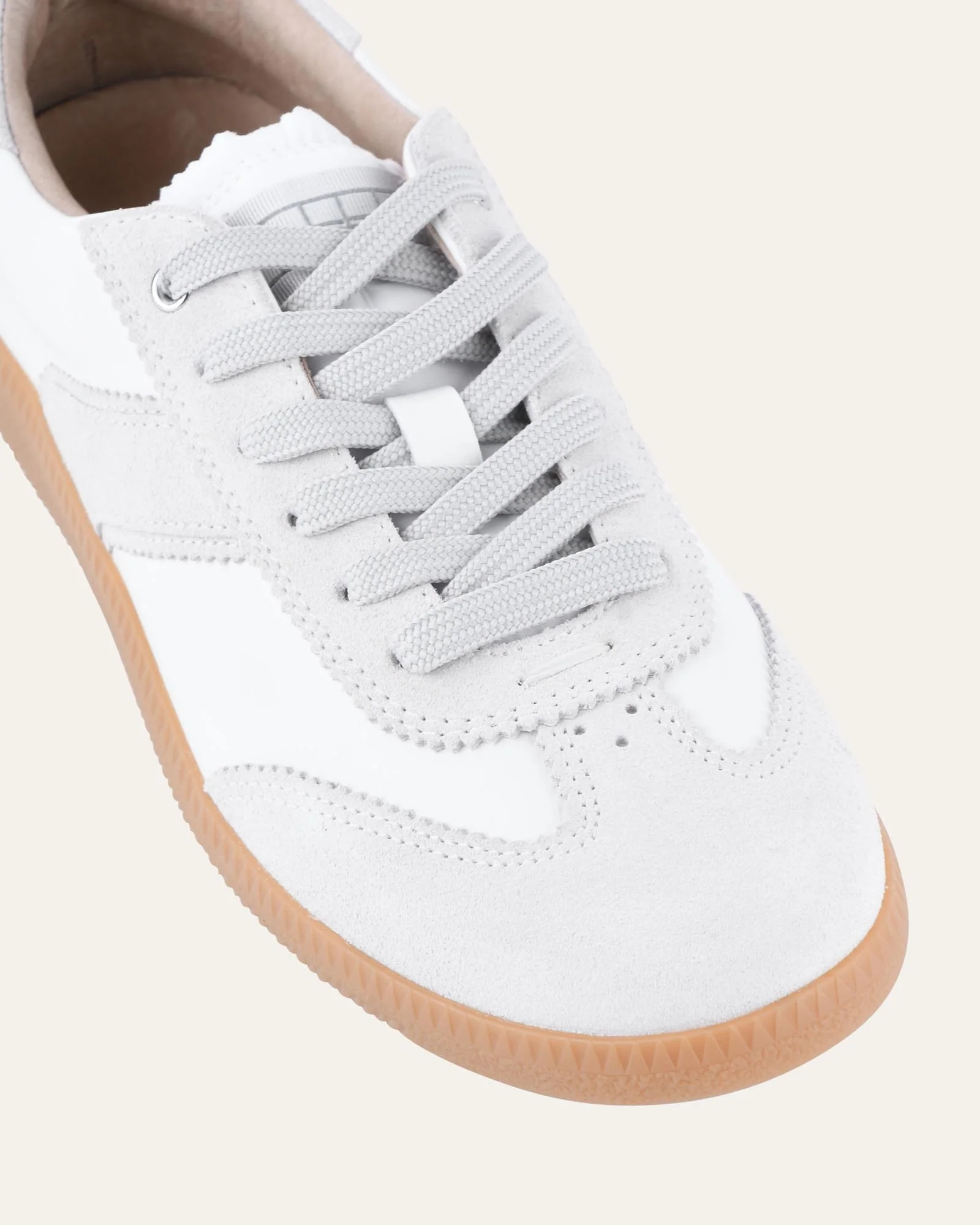 LOLA SNEAKERS WHITE GREY LEATHER - Image 4