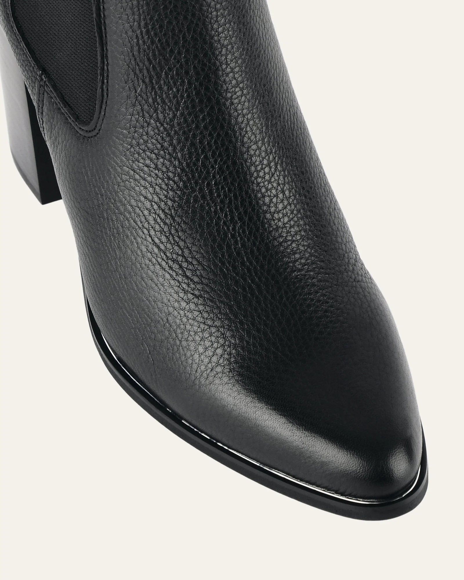 LOVER HIGH ANKLE BOOTS BLACK LEATHER - Image 4