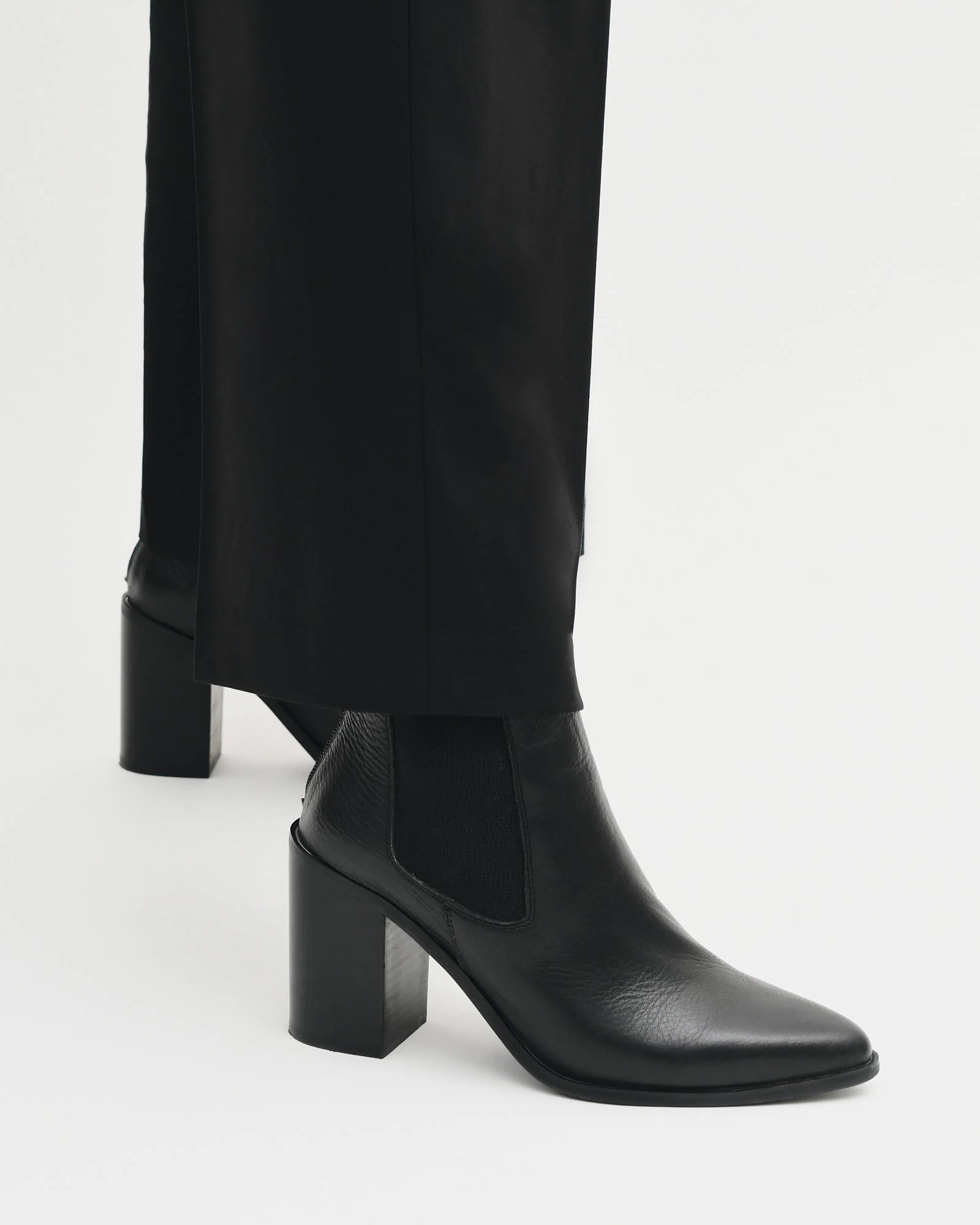 LOVER HIGH ANKLE BOOTS BLACK LEATHER - Image 7
