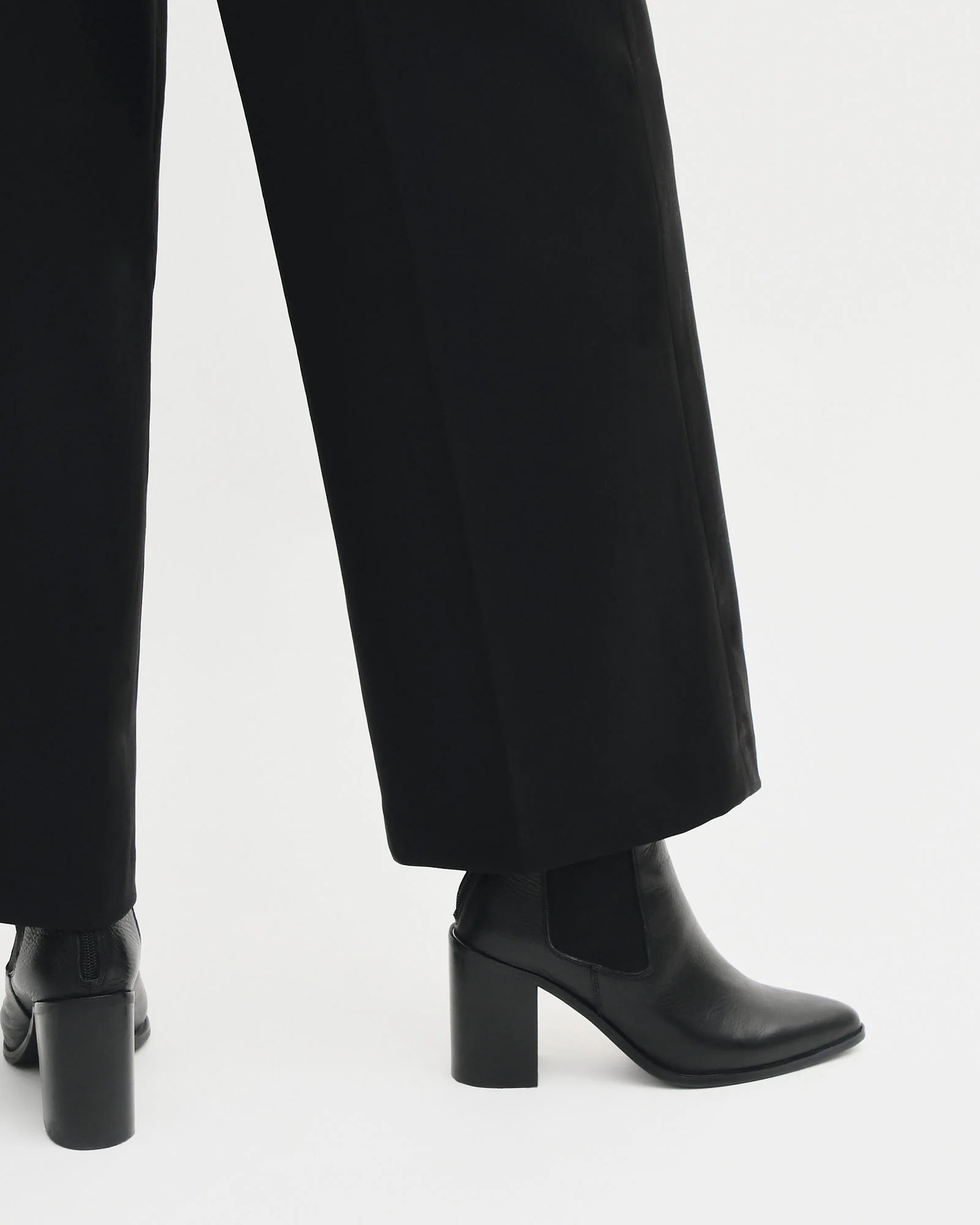 LOVER HIGH ANKLE BOOTS BLACK LEATHER - Image 8