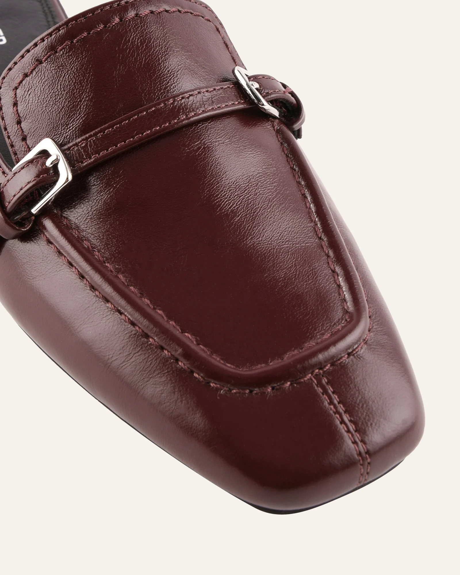 LYON DRESS FLATS MERLOT LEATHER - Image 3