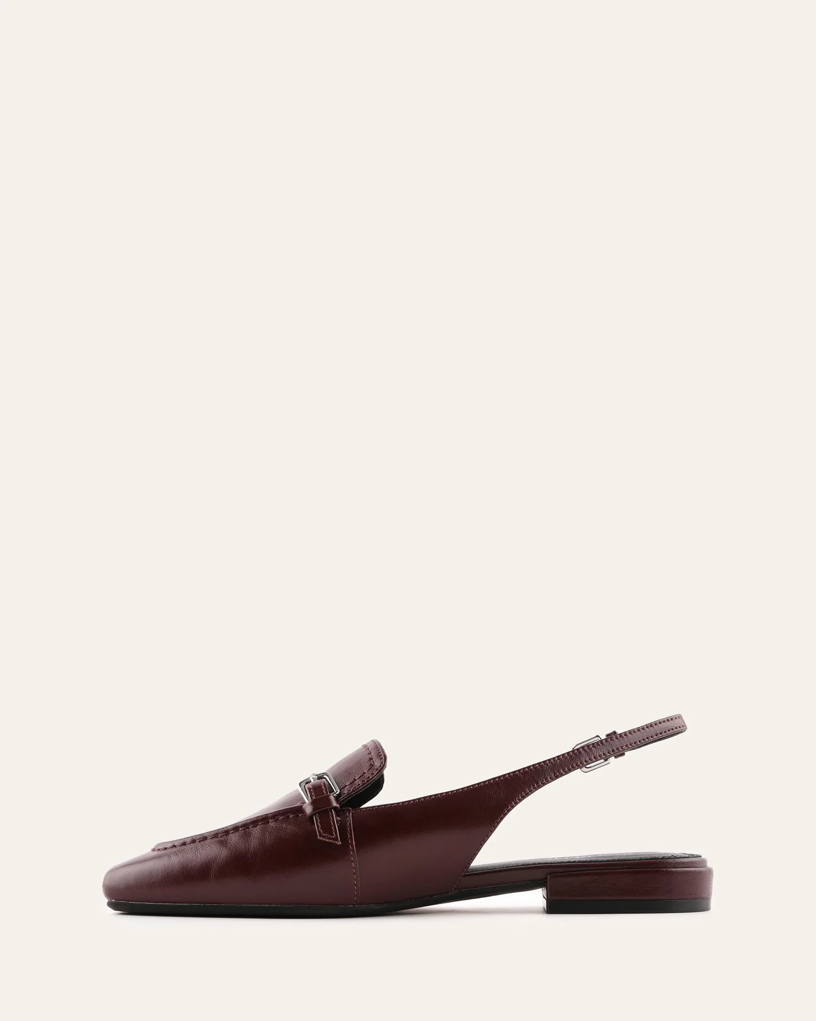 LYON DRESS FLATS MERLOT LEATHER - Image 5