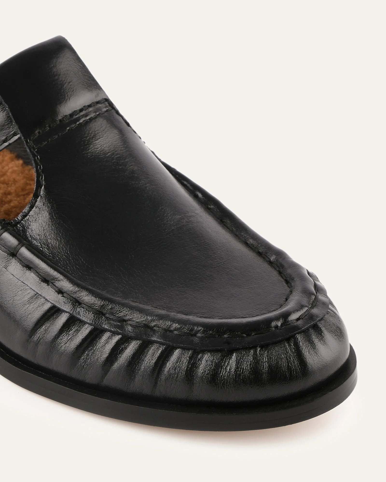 MALIA LOAFERS BLACK LEATHER - Image 3