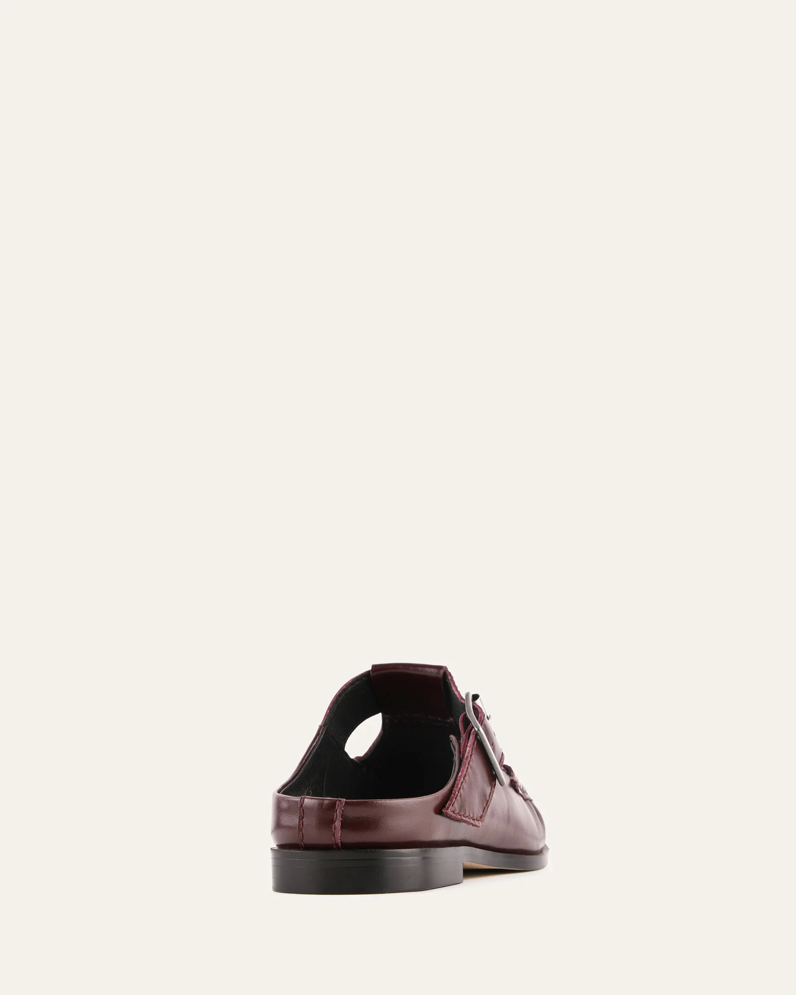 MALIA LOAFERS DARK MERLOT LEATHER - Image 4