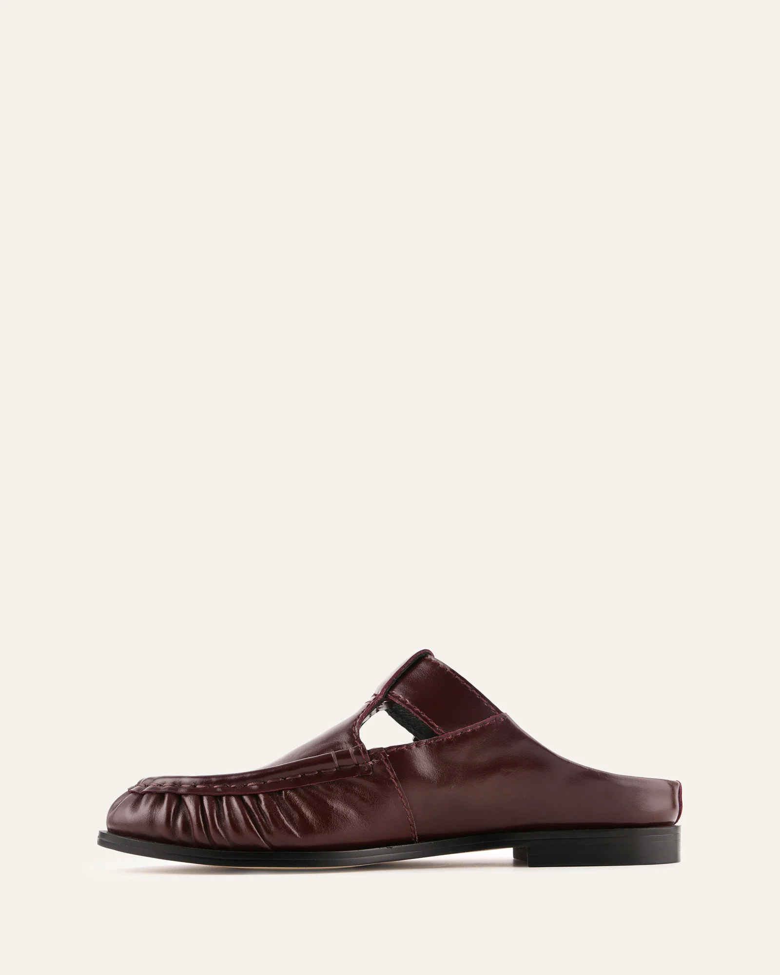 MALIA LOAFERS DARK MERLOT LEATHER - Image 5