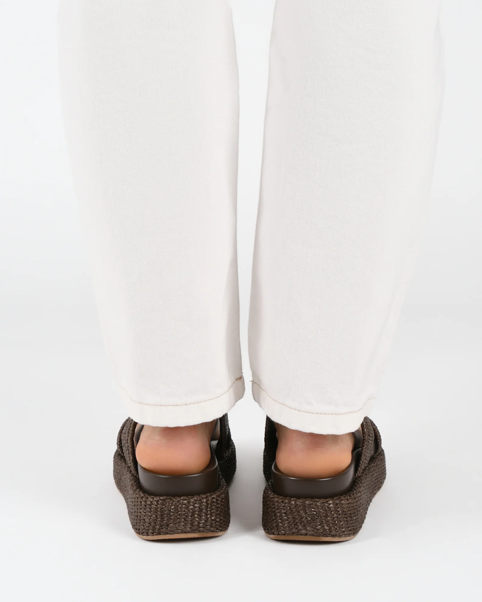 MARCO FLAT SANDALS BITTER CHOC RAFFIA - Image 12