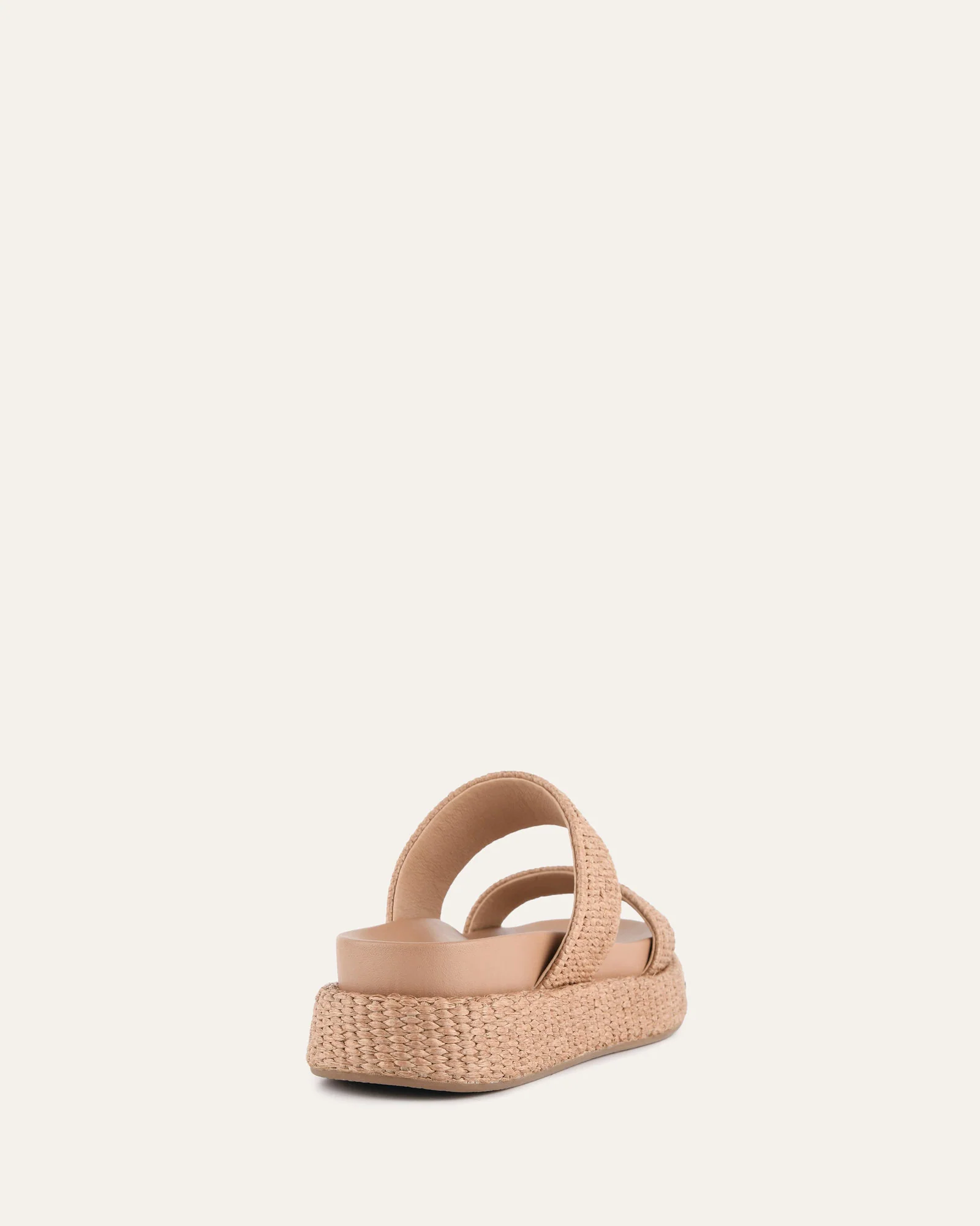 MARCO FLAT SANDALS TAN RAFFIA - Image 4
