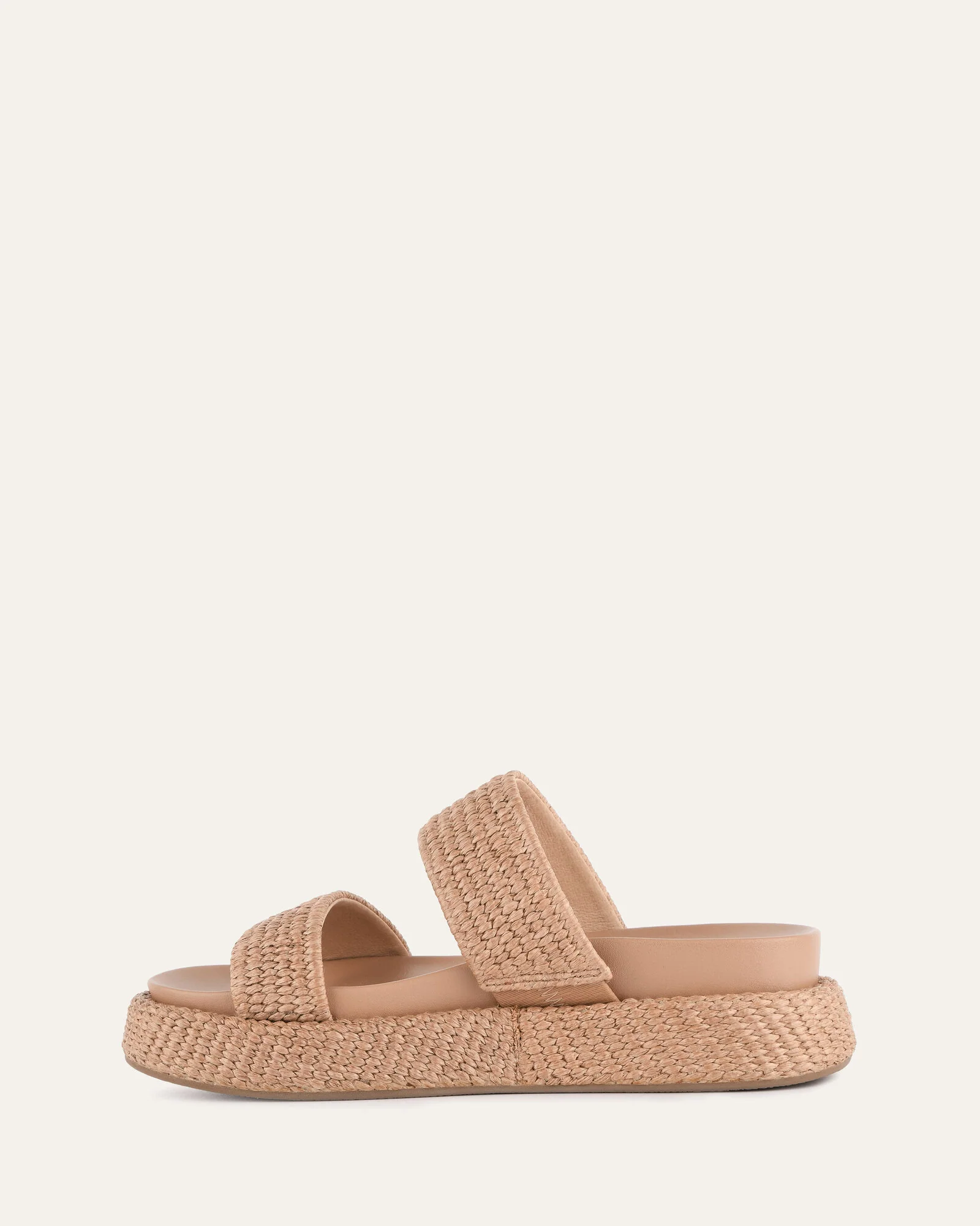 MARCO FLAT SANDALS TAN RAFFIA - Image 5