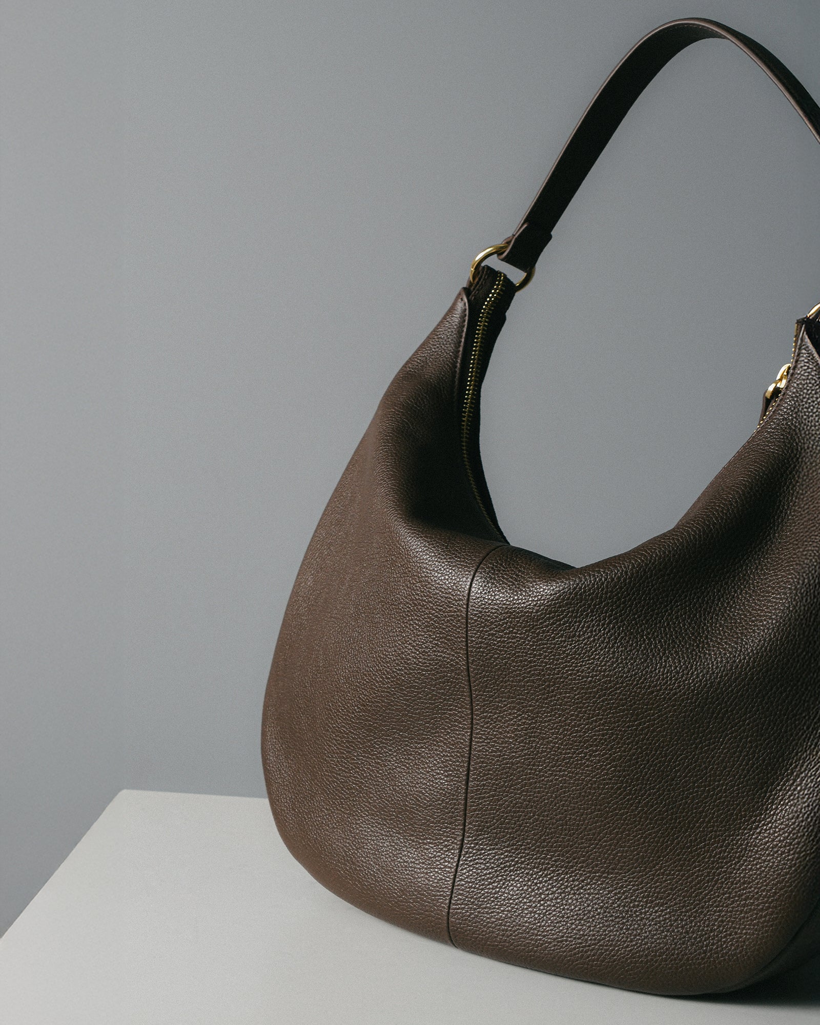 MARGO SHOULDER BAG BITTER CHOC SUEDE - Image 8