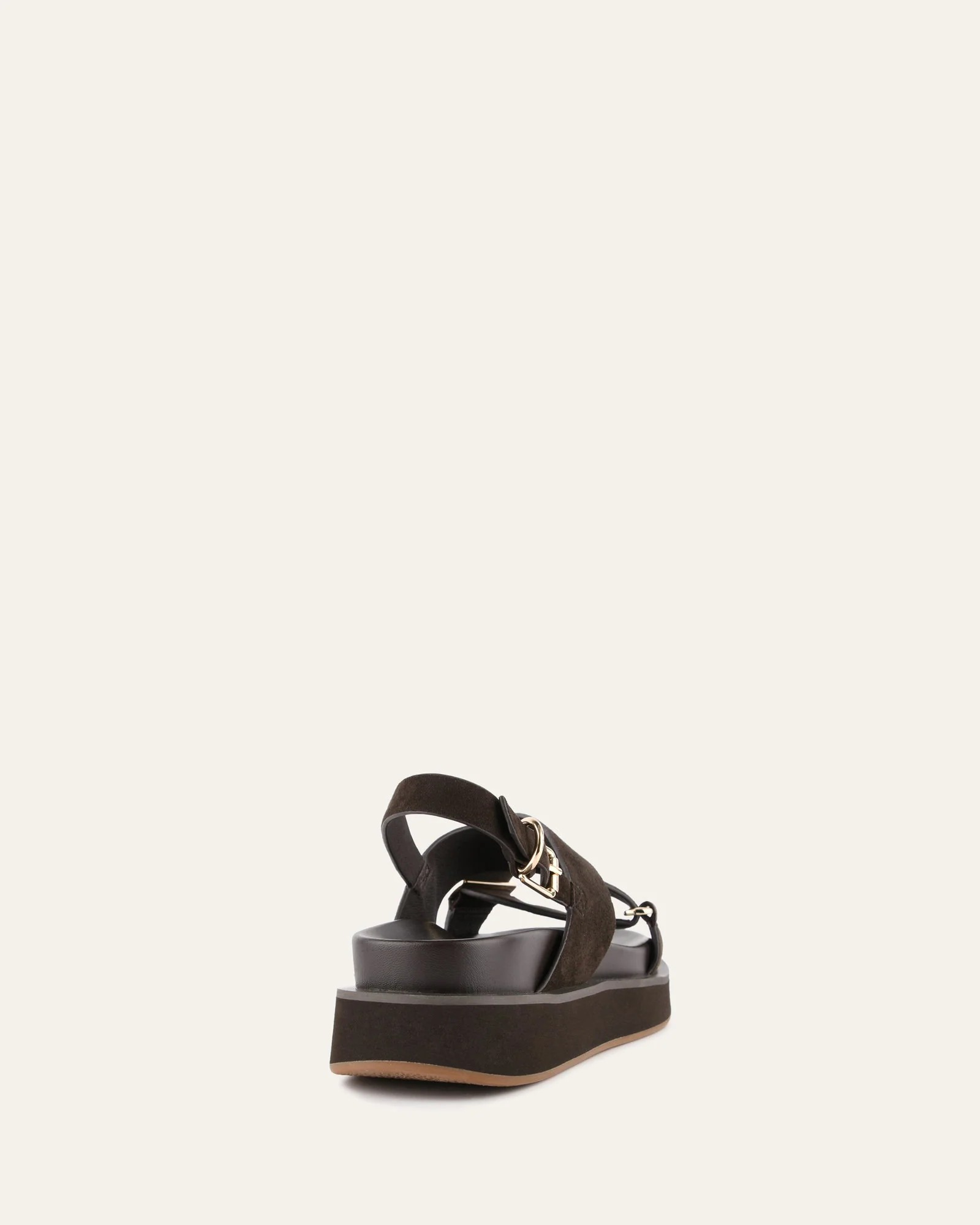 MARLEY FLAT SANDALS ESPRESSO SUEDE - Image 5