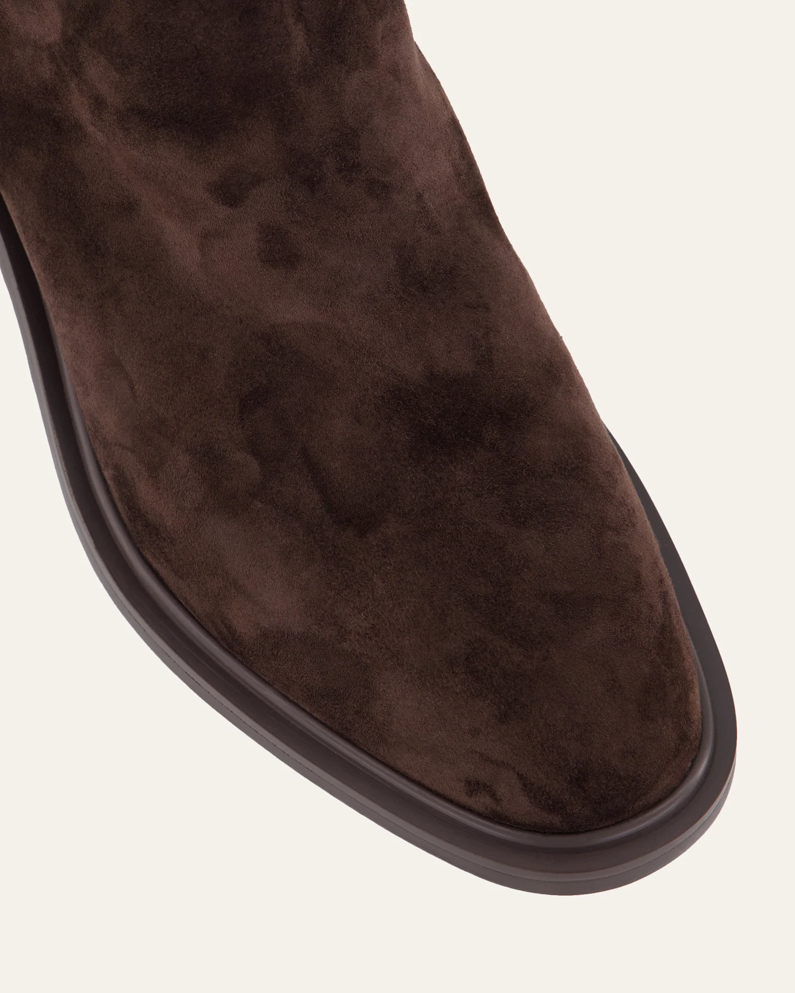 MASON FLAT ANKLE BOOTS BITTER CHOC SUEDE - Image 4