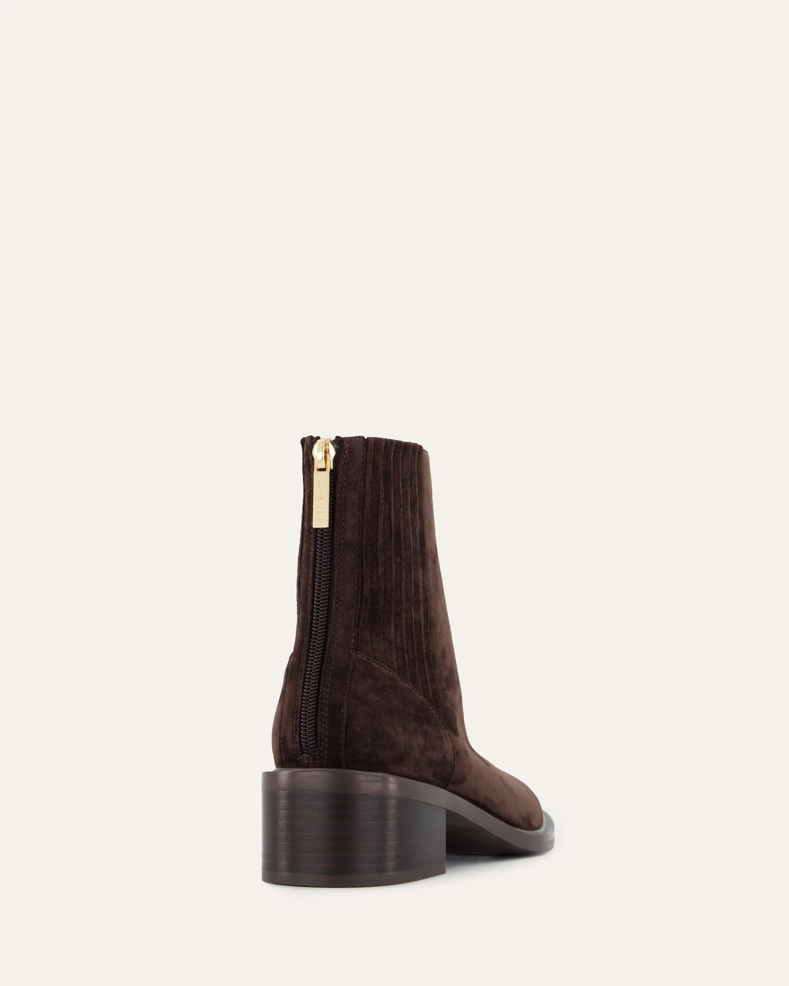 MASON FLAT ANKLE BOOTS BITTER CHOC SUEDE - Image 5