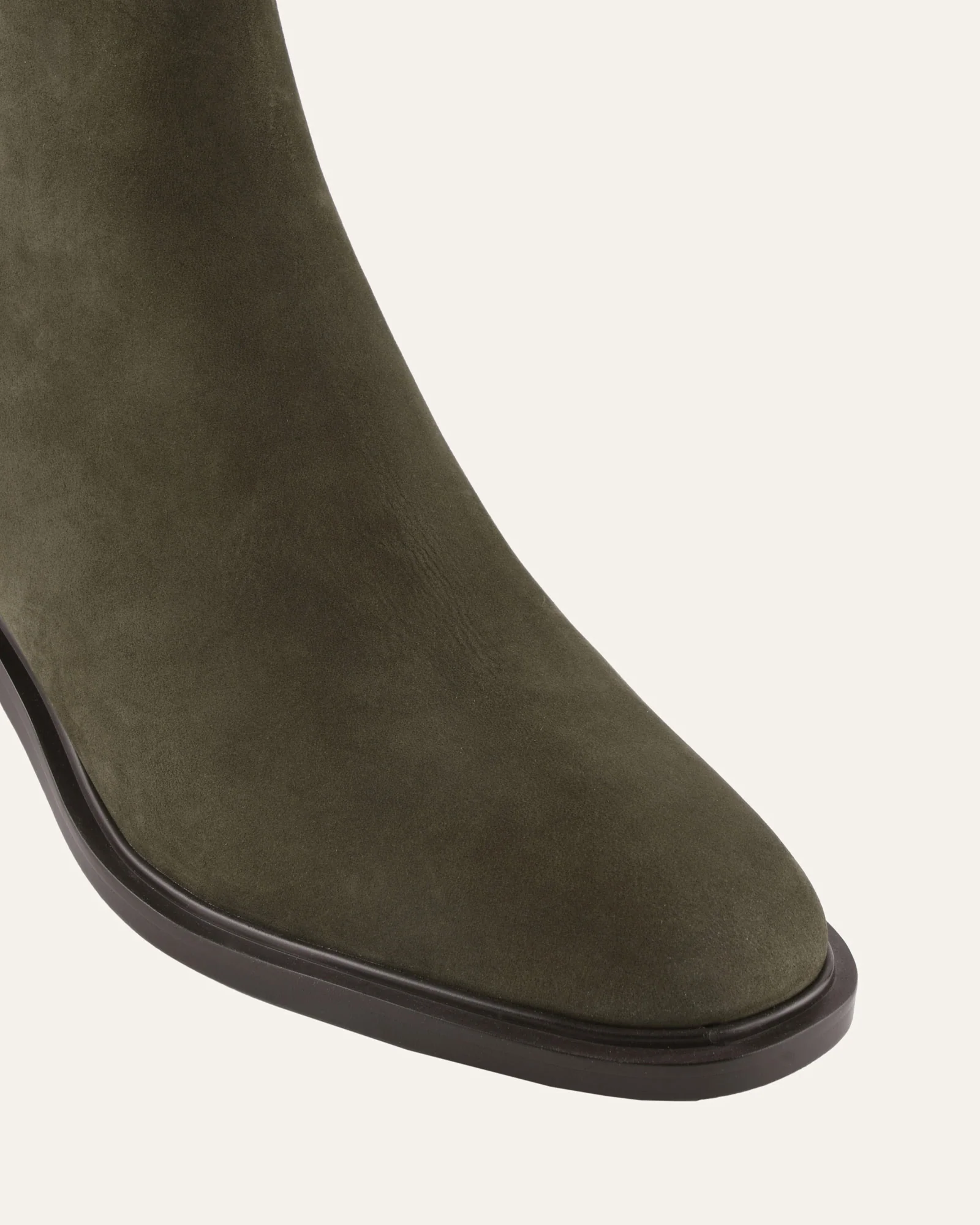 MASON FLAT ANKLE BOOTS OLIVE NUBUCK SUEDE - Image 4