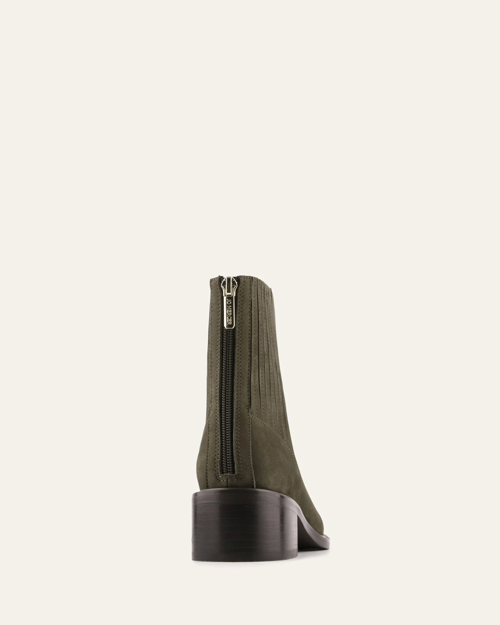 MASON FLAT ANKLE BOOTS OLIVE NUBUCK SUEDE - Image 5
