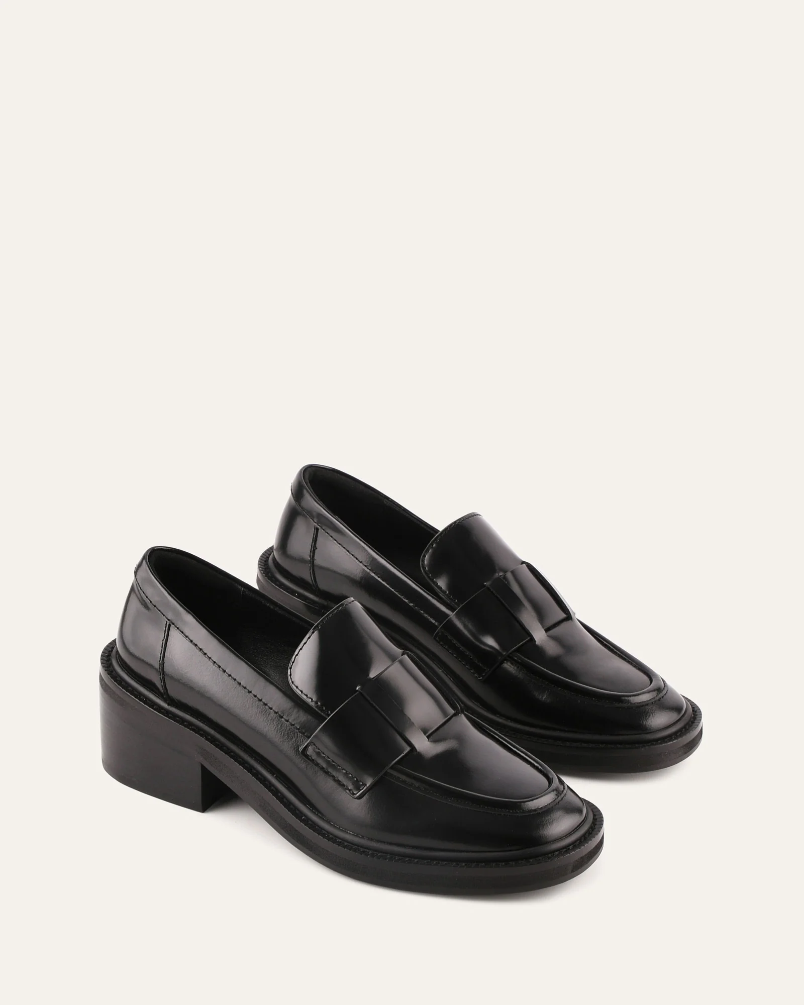 MATTHIAS LOW HEELS BLACK LEATHER - Image 3