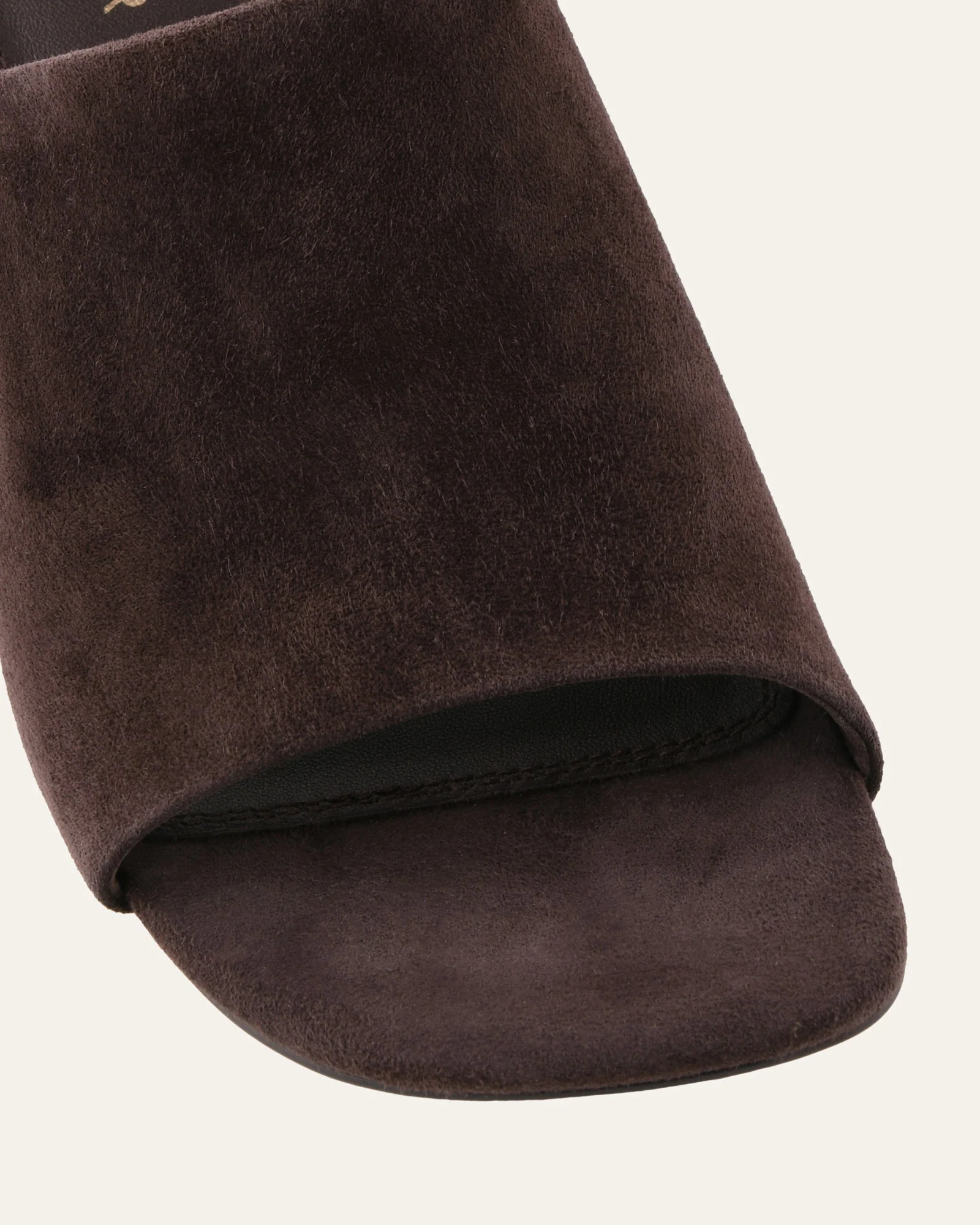 MENA MID HEEL SANDALS BITTER CHOC SUEDE - Image 4