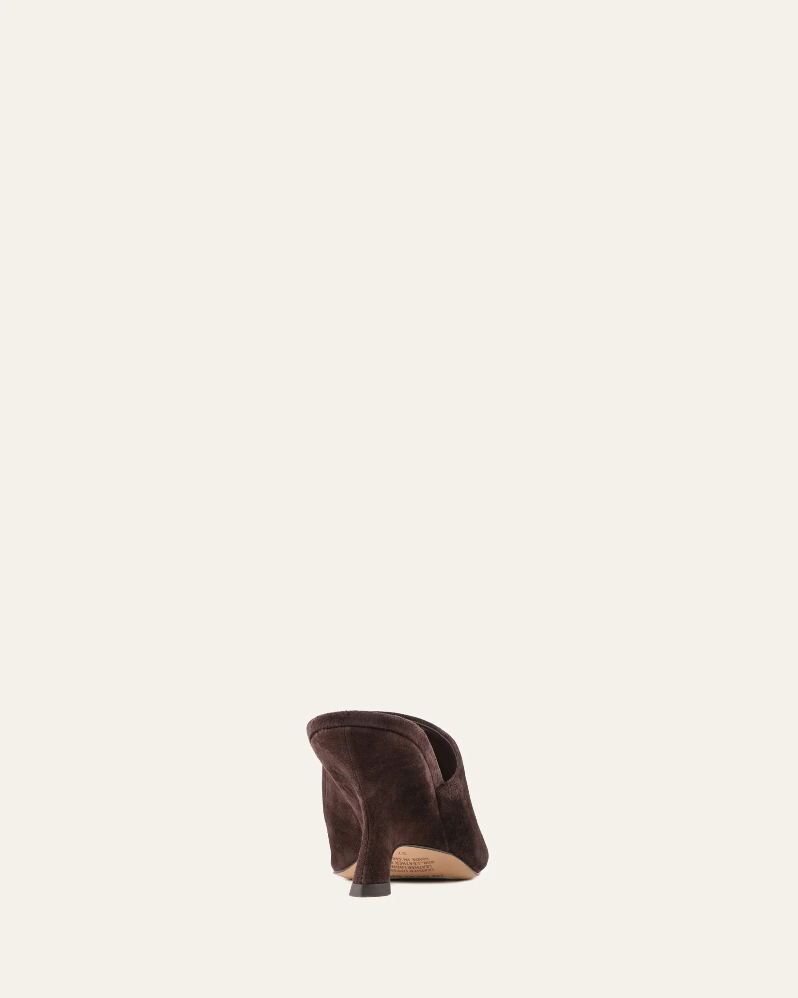 MENA MID HEEL SANDALS BITTER CHOC SUEDE - Image 5