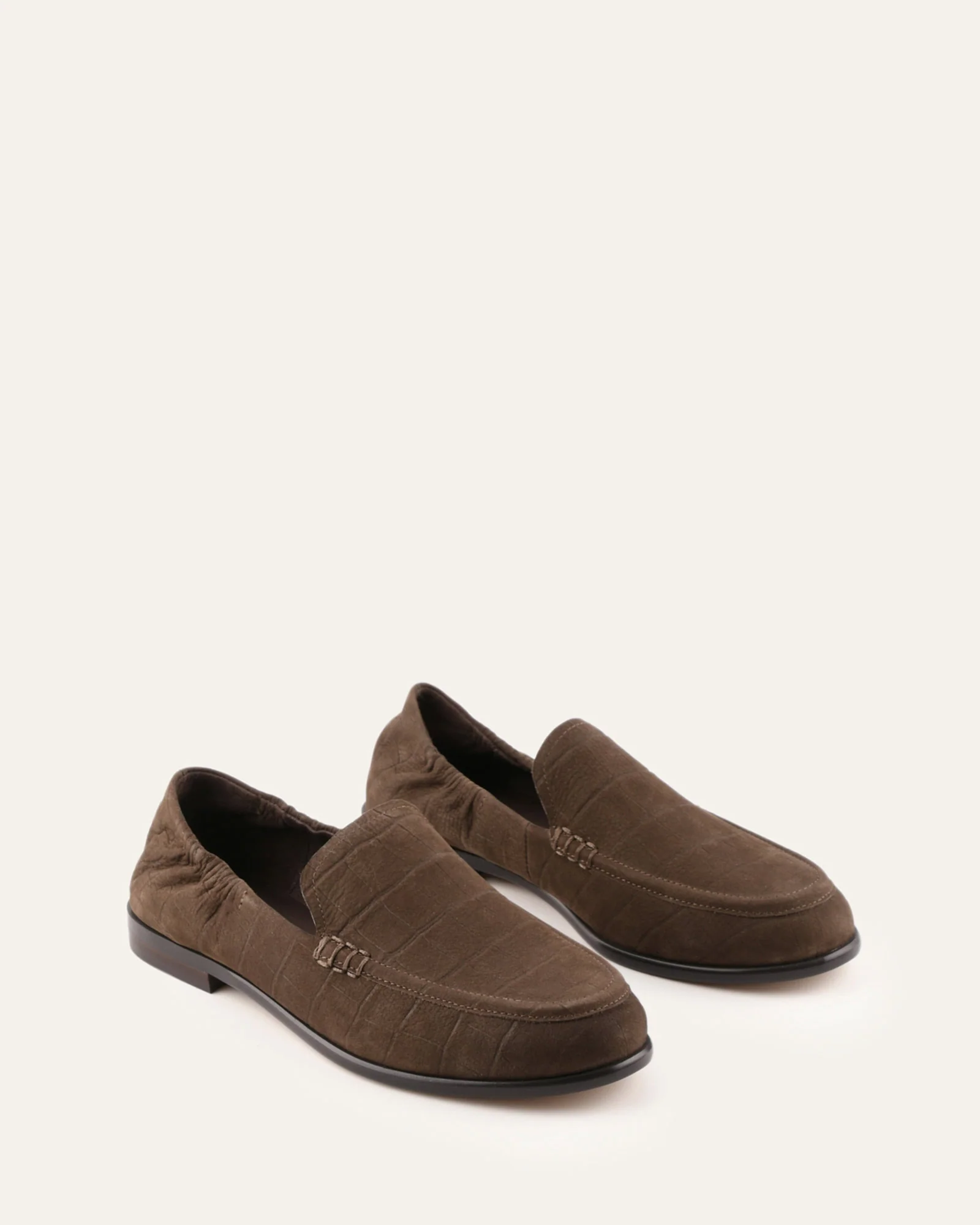 MILLICENT LOAFERS BITTER CHOC CROC - Image 3