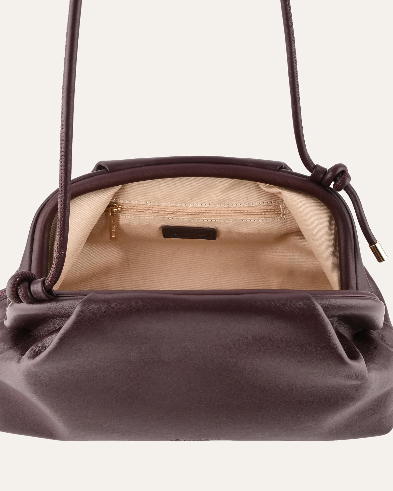 MILLY CROSSBODY BAG MERLOT LEATHER - Image 5