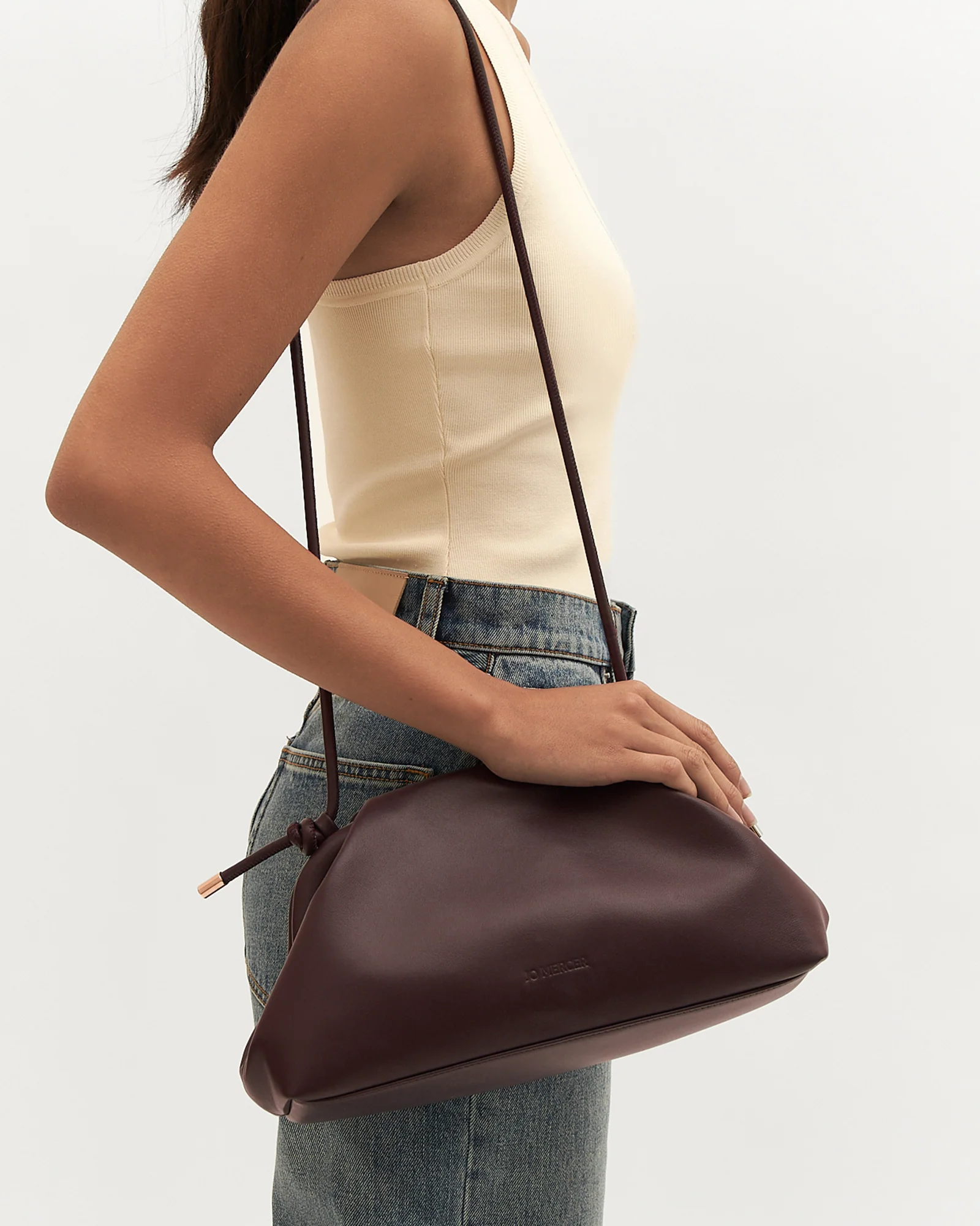 MILLY CROSSBODY BAG MERLOT LEATHER - Image 8