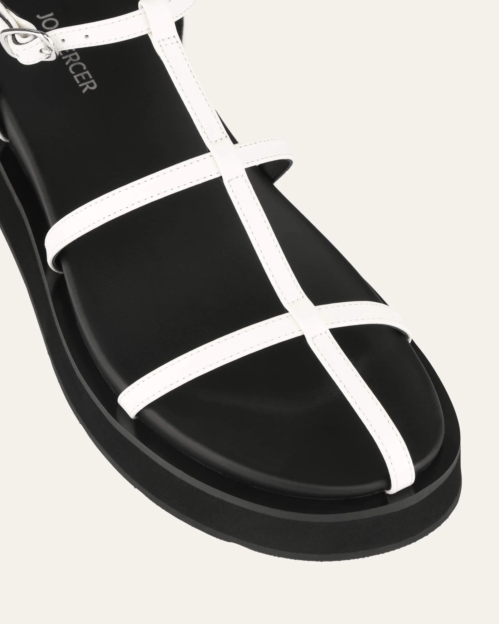 MINA FLAT SANDALS WHITE MULTI - Image 4