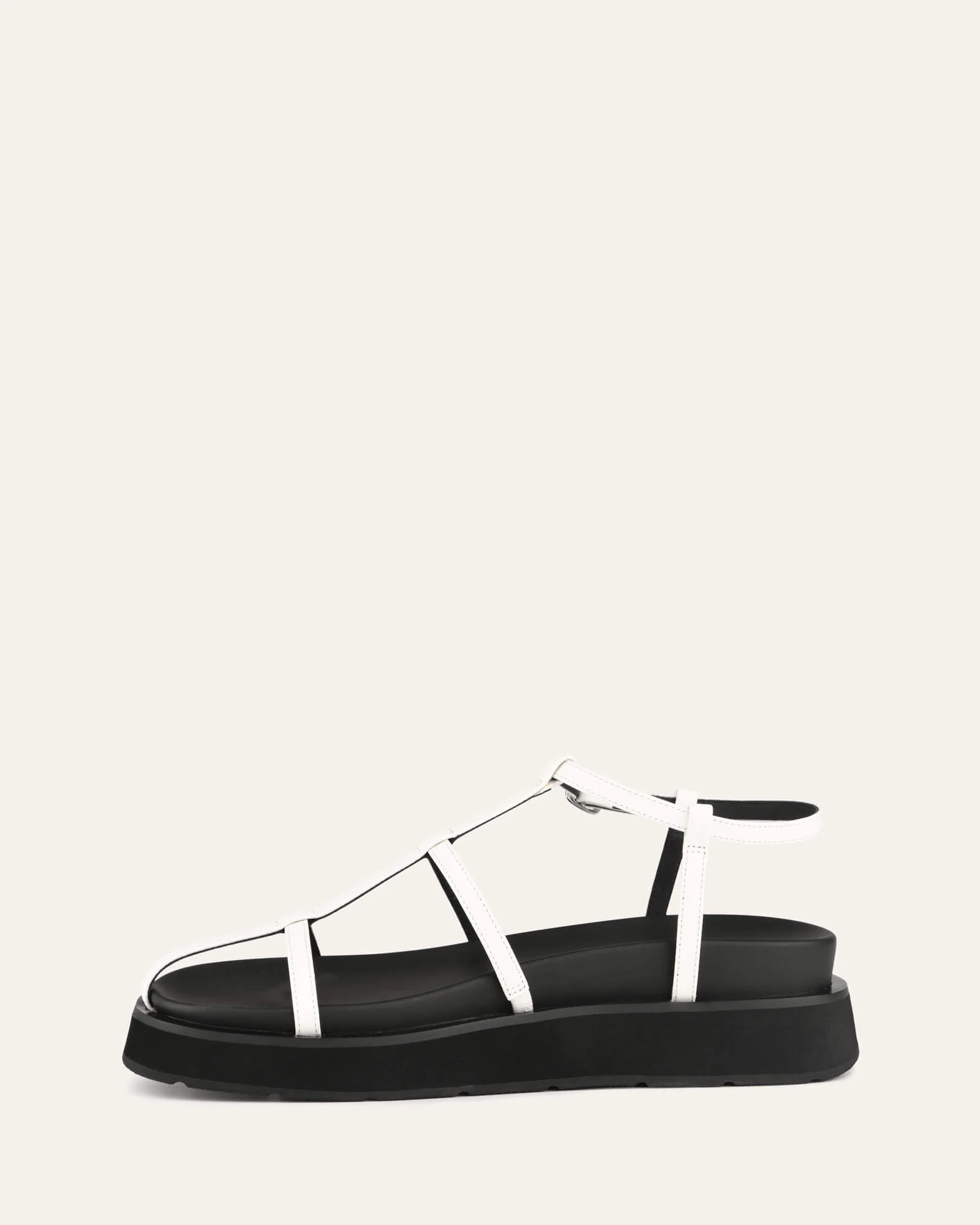 MINA FLAT SANDALS WHITE MULTI - Image 6