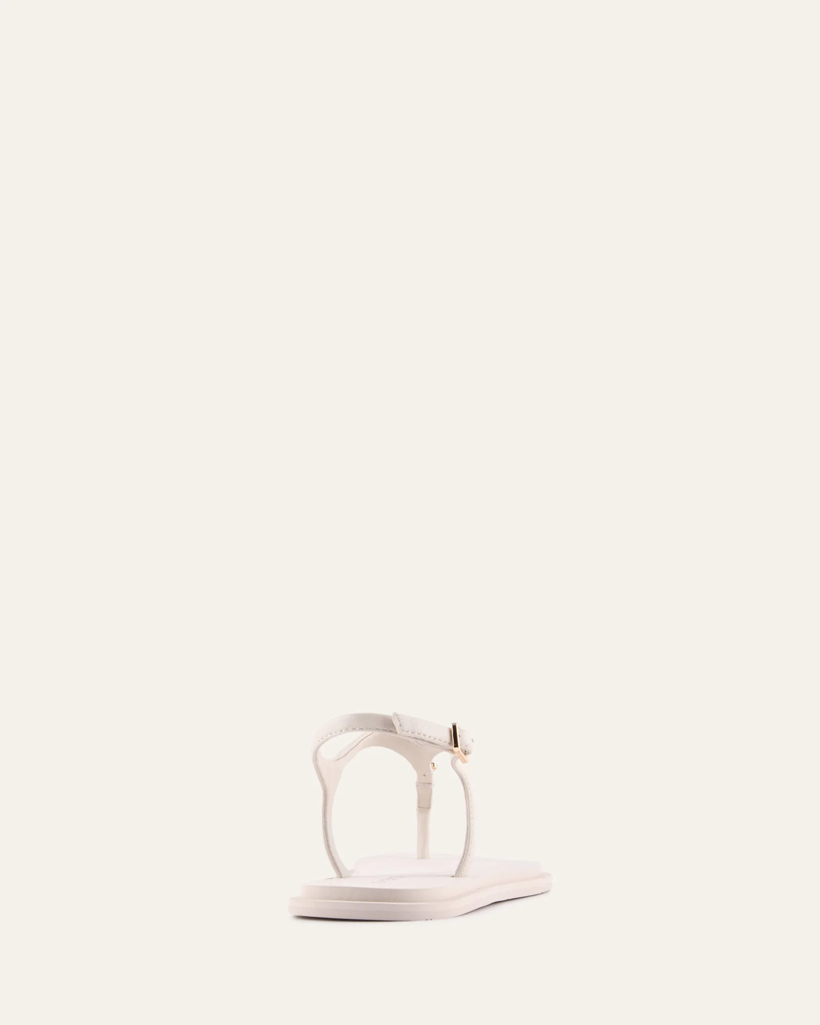 MIRO FLAT SANDALS OFF WHITE LEATHER - Image 5