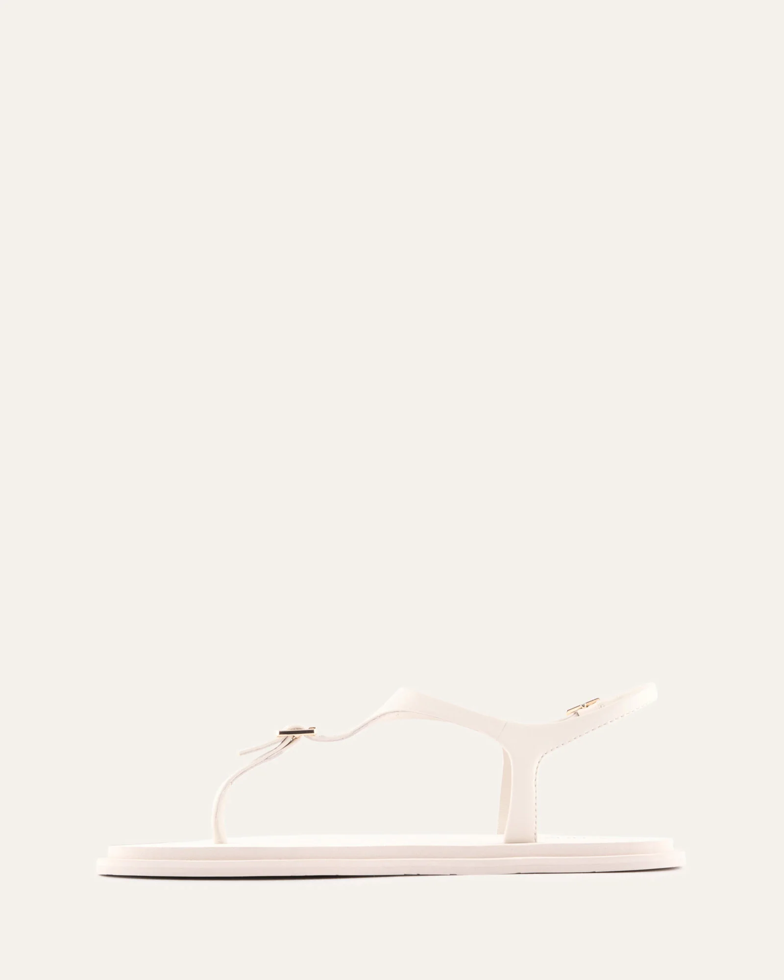 MIRO FLAT SANDALS OFF WHITE LEATHER - Image 6